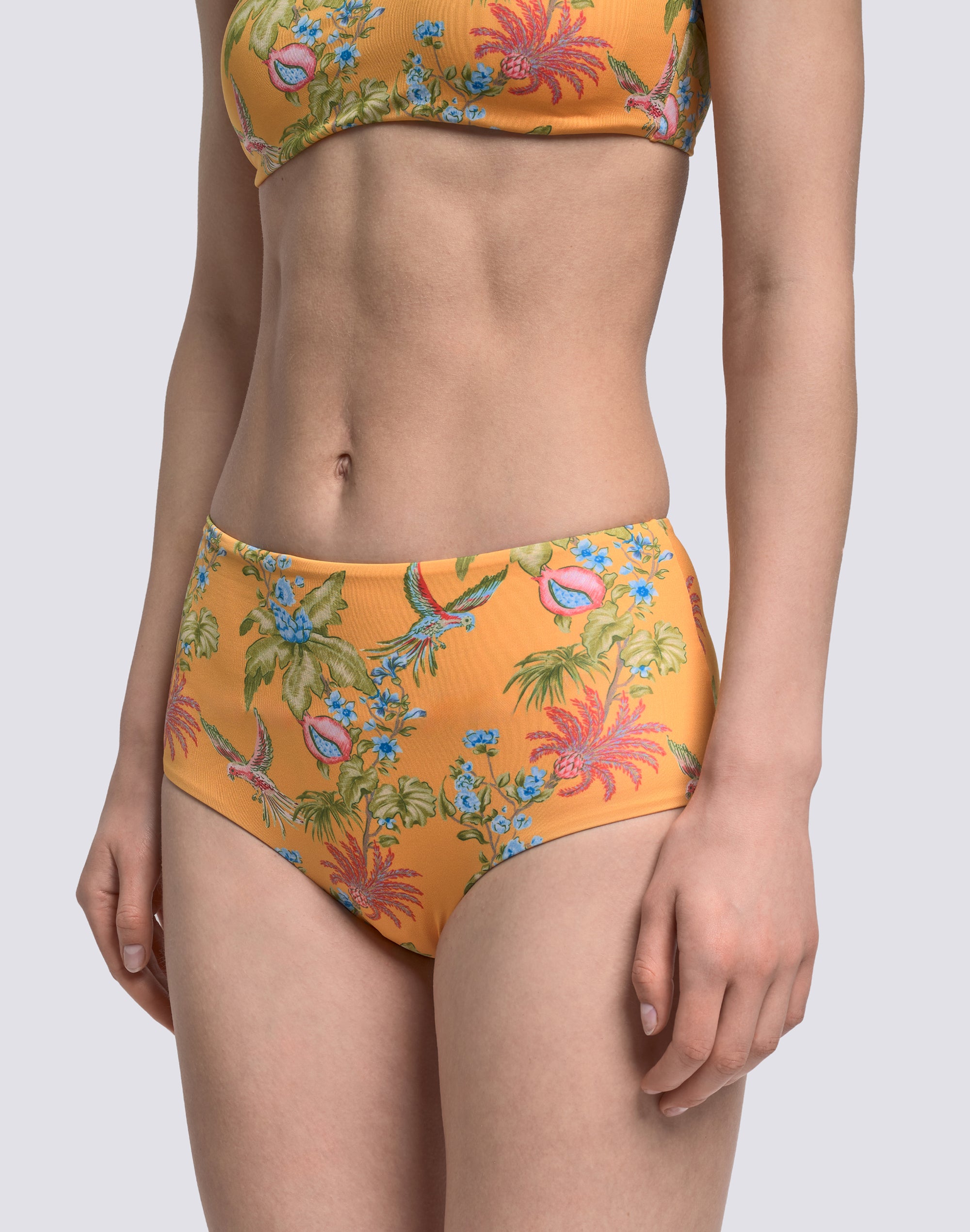 sundek-ipanema-slip-culotte-donna-a-vita-alta-stampa-sweet-parrot image 3