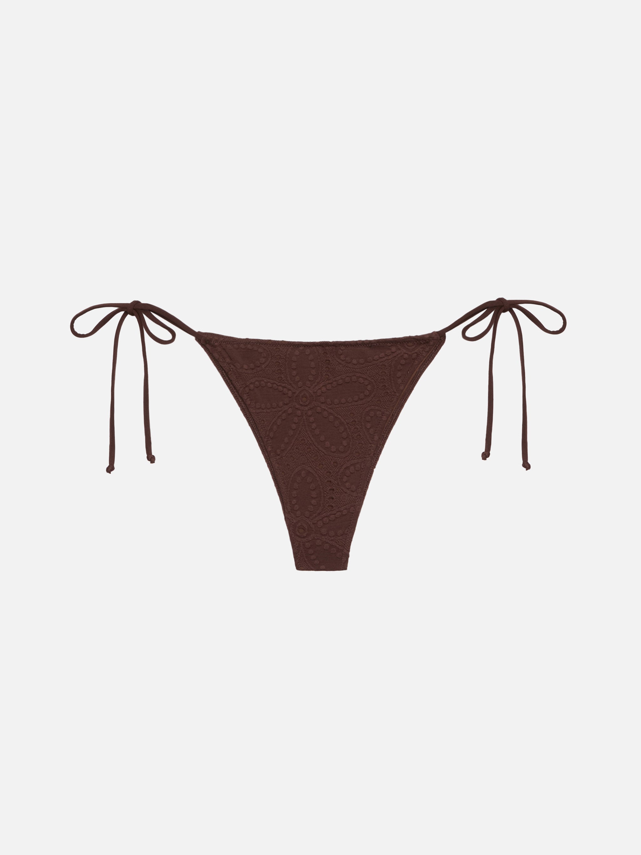 mc2-saint-barth-slip-mare-donna-marielle-classico-pizzo-sangallo-marrone image 1