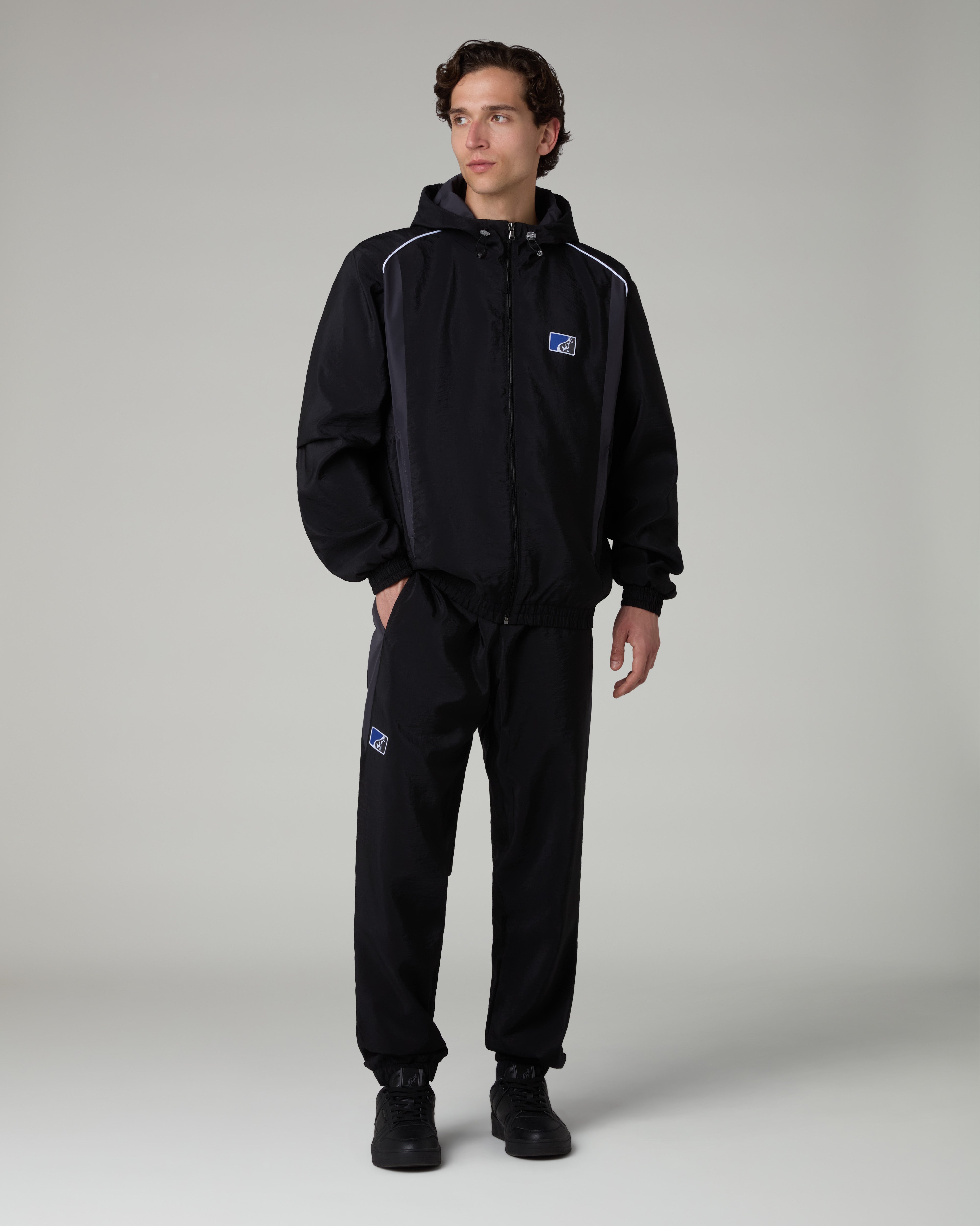 australian-poison-track-jacket-cappuccio-full-zip-nera image 2