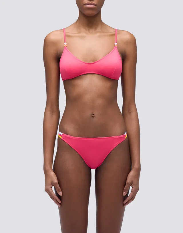 sundek-bikini-donna-top-bralette-imbottita-slip-brasiliana-tricolore image 1