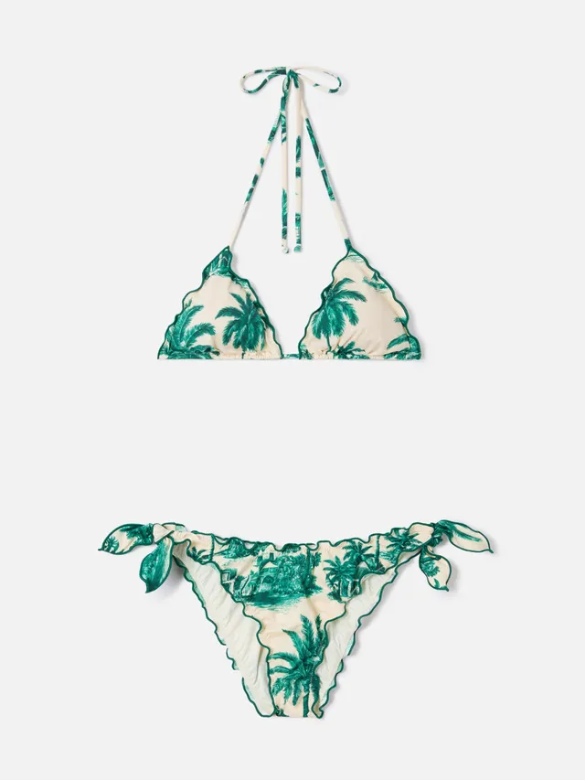 mc2-saint-barth-sarius-bikini-triangolo-toile-de-jouy-verde-special-edition image 1