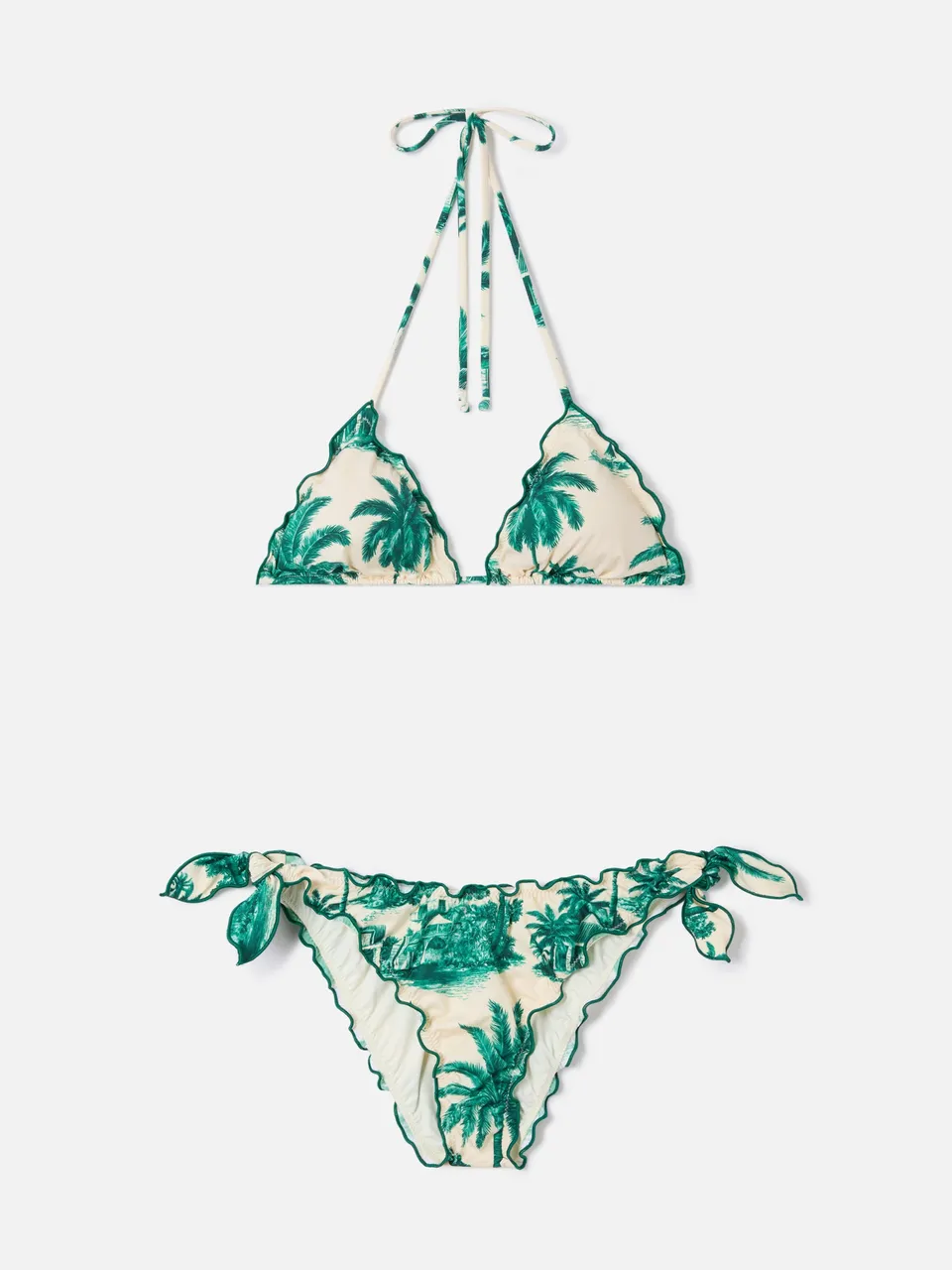 mc2-saint-barth-sarius-bikini-triangolo-toile-de-jouy-verde-special-edition image 1