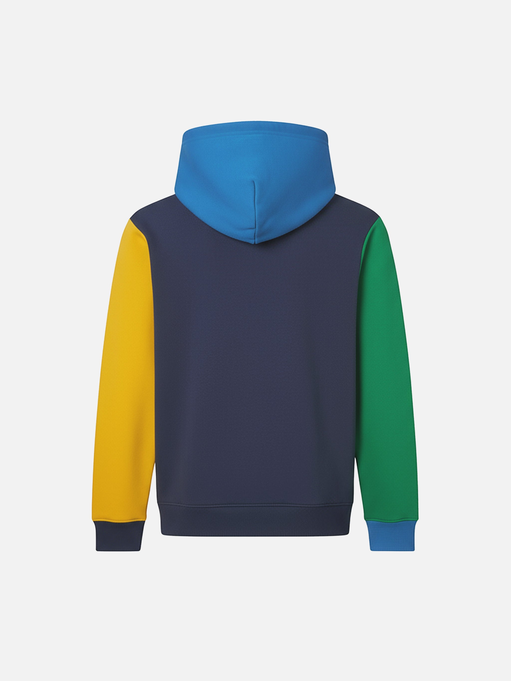 mc2-saint-barth-felpa-bambino-oliver-con-cappuccio-color-block-in-cotone image 2