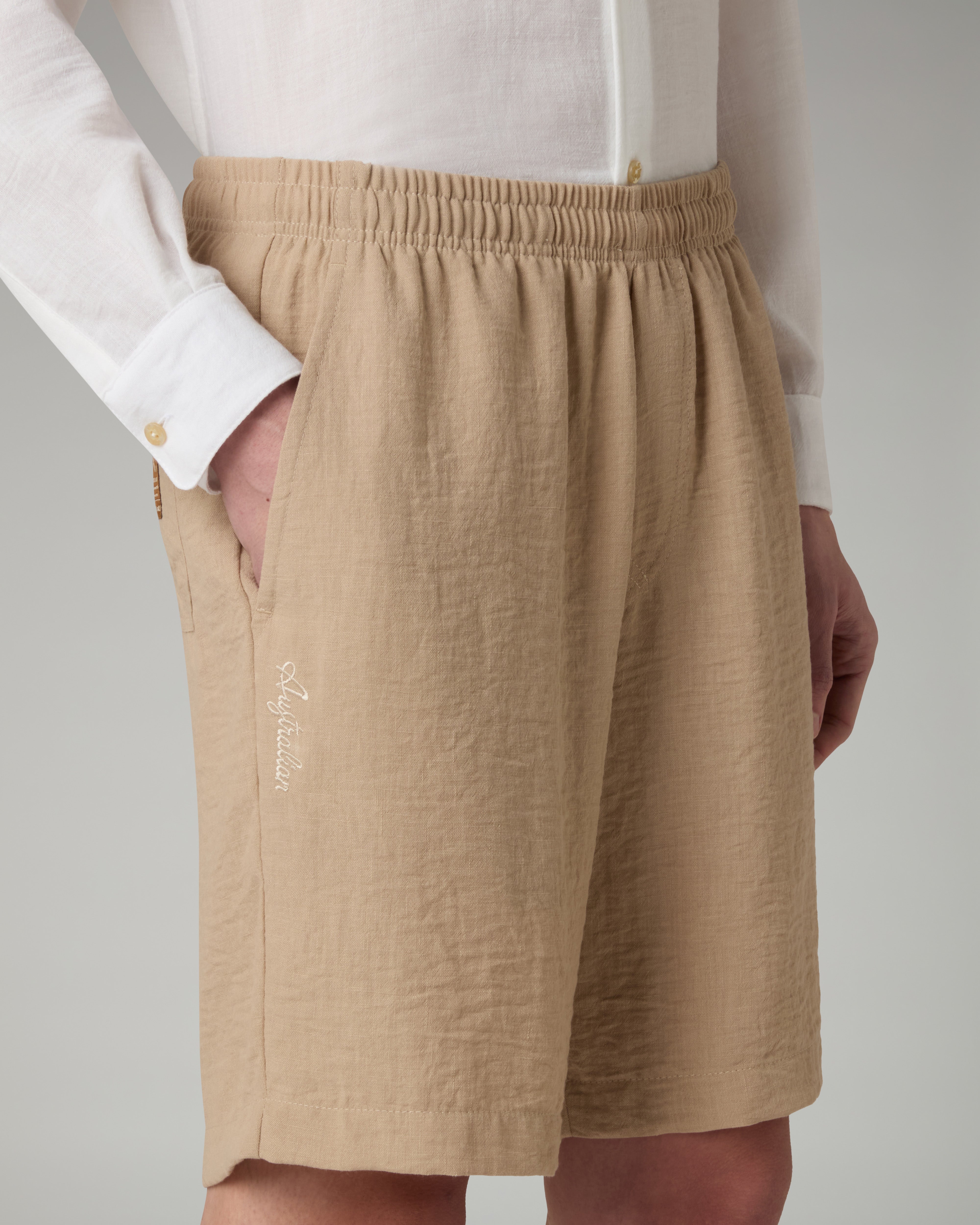 australian-doric-light-short-kaki-in-canvas image 4