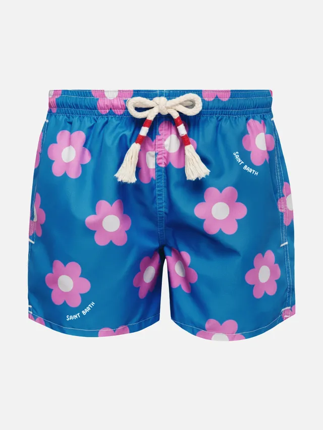 mc2-saint-barth-costume-mare-bambino-jean-media-lunghezza-stampa-margherite image 1