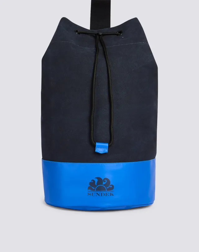 sundek-borsa-a-spalla-in-cotone-con-colori-a-contrasto image 1