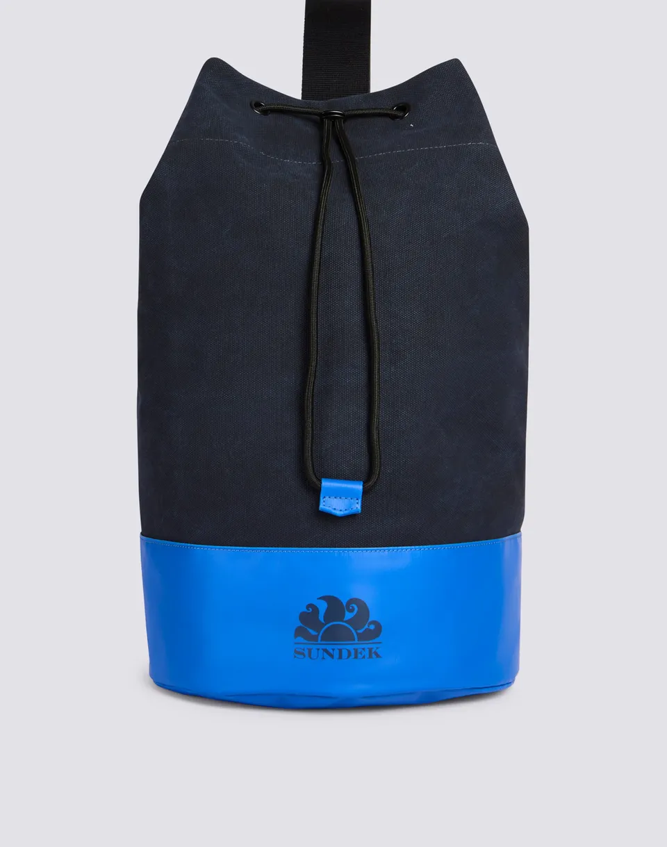 sundek-borsa-a-spalla-in-cotone-con-colori-a-contrasto image 1