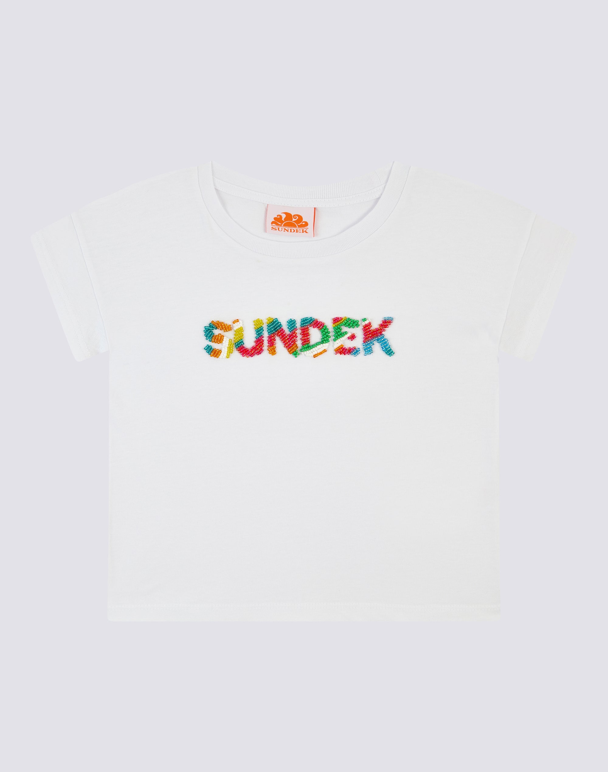 sundek-goldenwave-t-shirt-bambina-mezze-maniche-con-perline-multicolor image 1