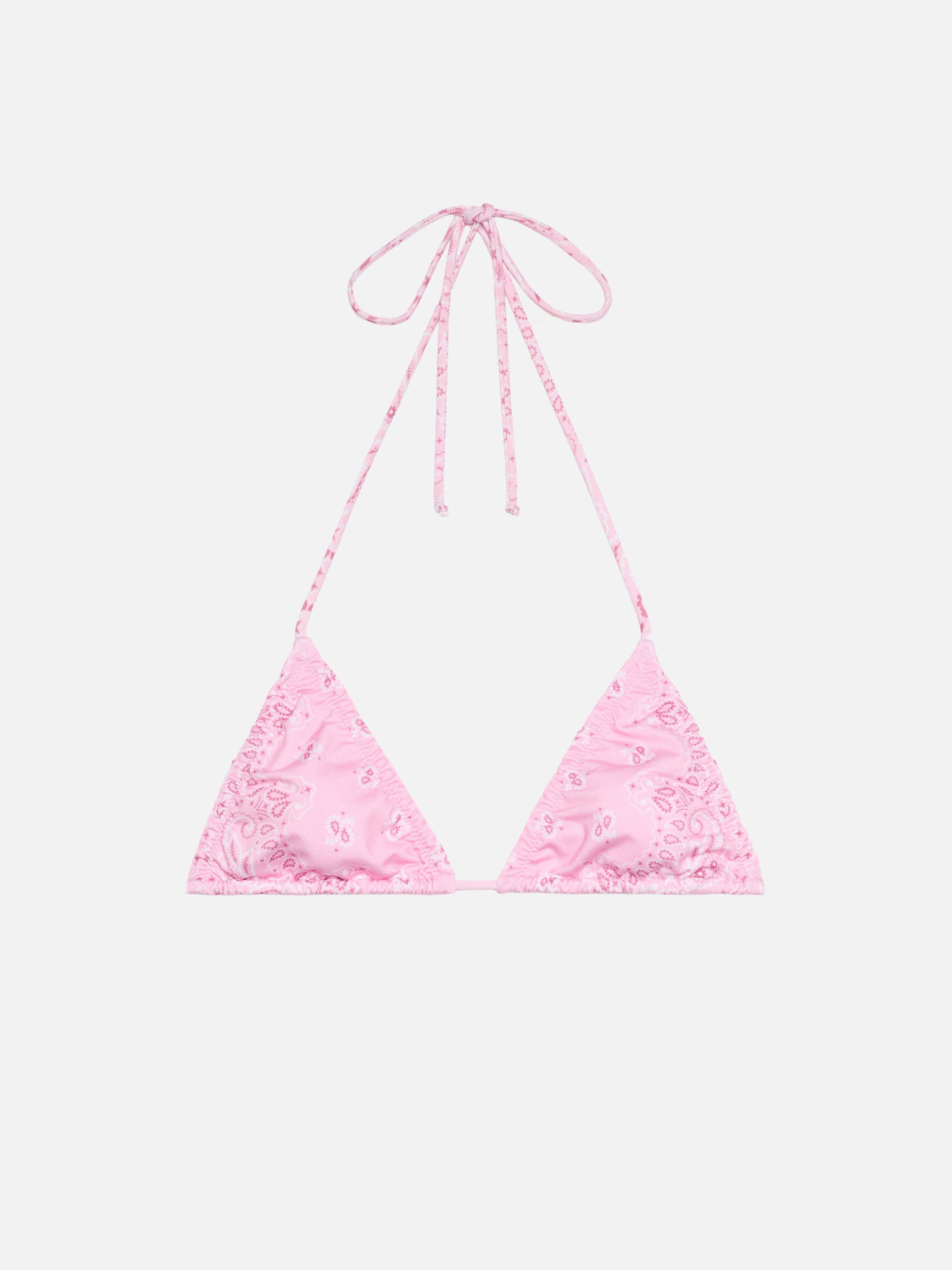 mc2-saint-barth-nilly-top-bikini-triangolo-donna-stampa-bandana-rosa image 1