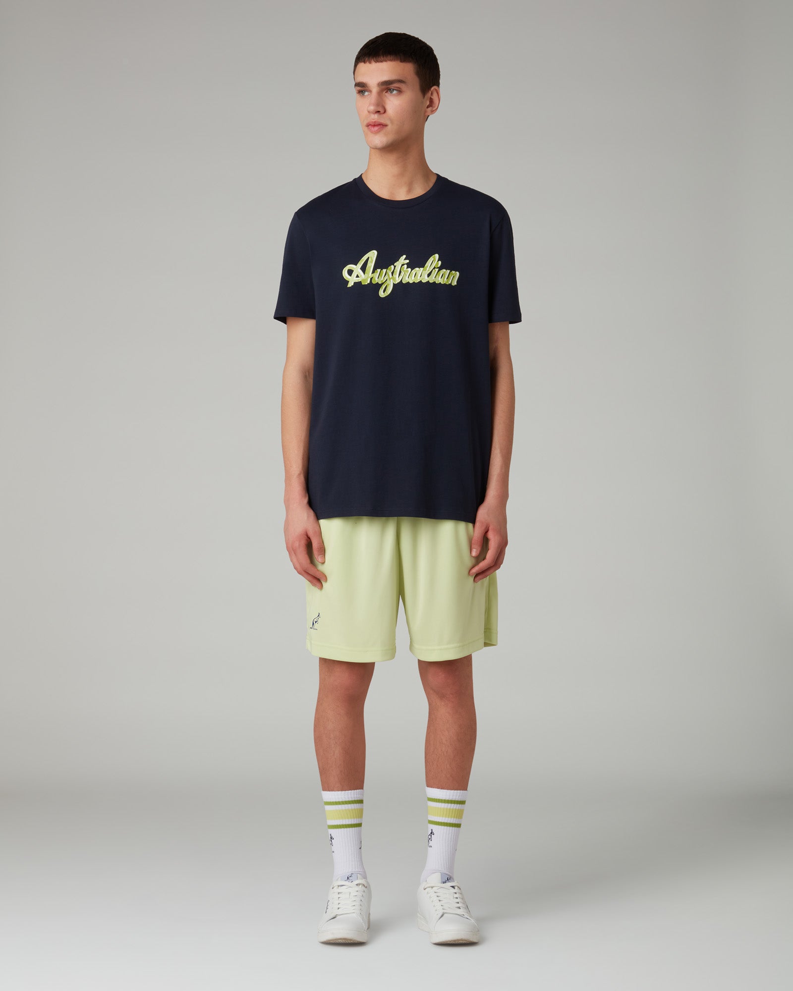 australian-logo-ripple-t-shirt-in-cotone-blu-navy-regular image 2