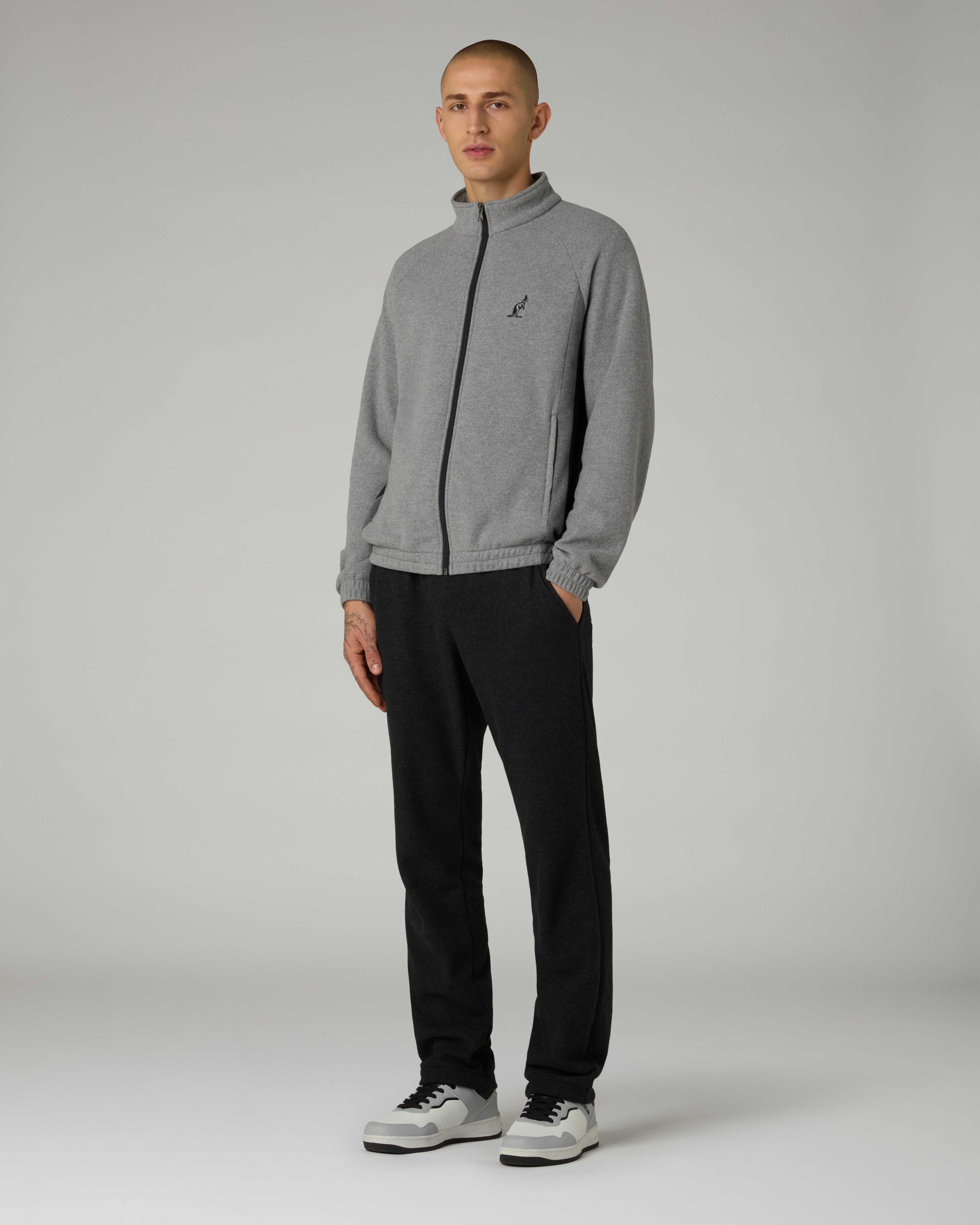 australian-legacy-tracksuit-tuta-grigio-melange-in-softech image 1