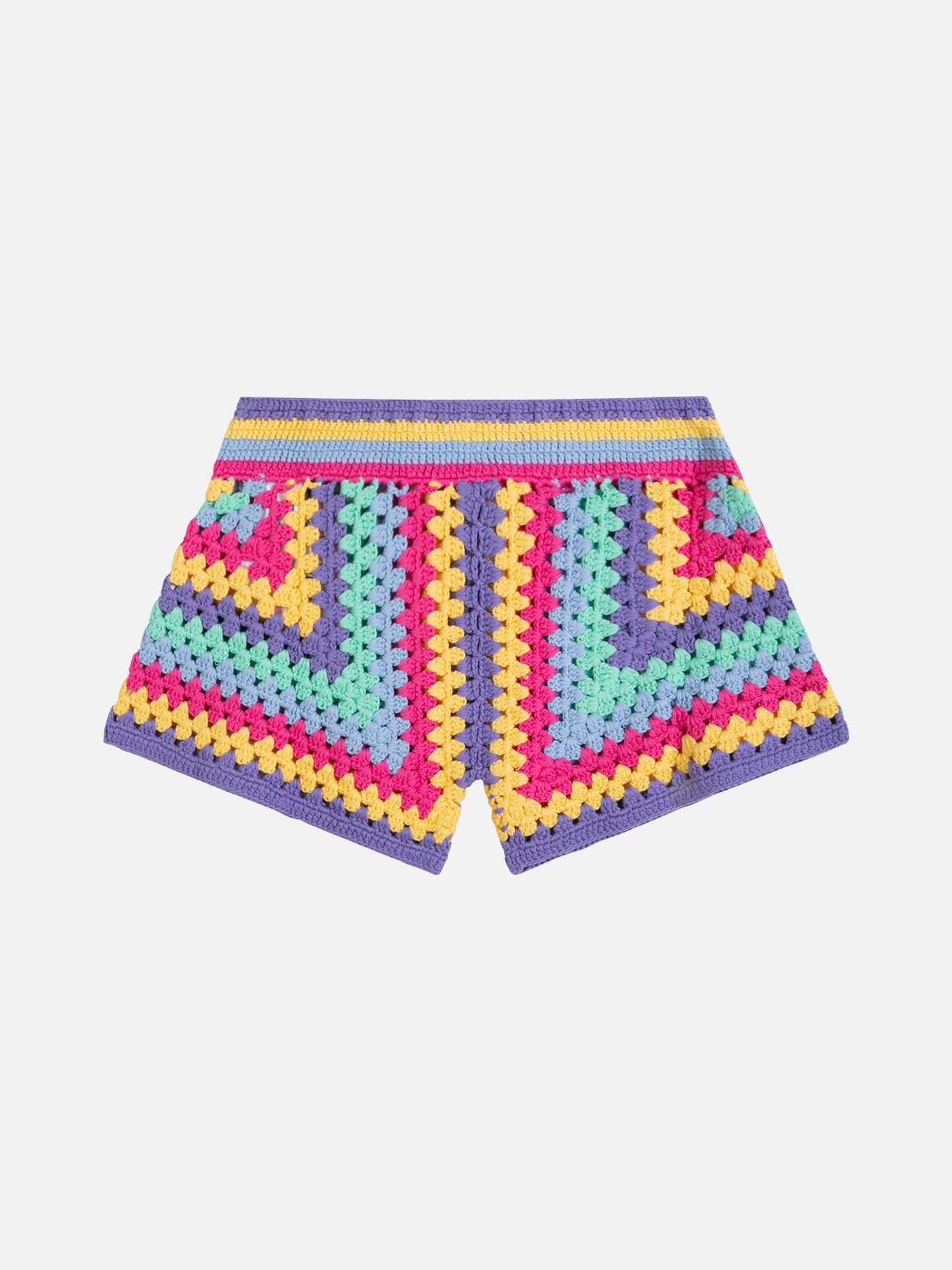 pantaloncini-da-bambina-mc2-saint-barth-all-uncinetto-in-cotone-viola image 2