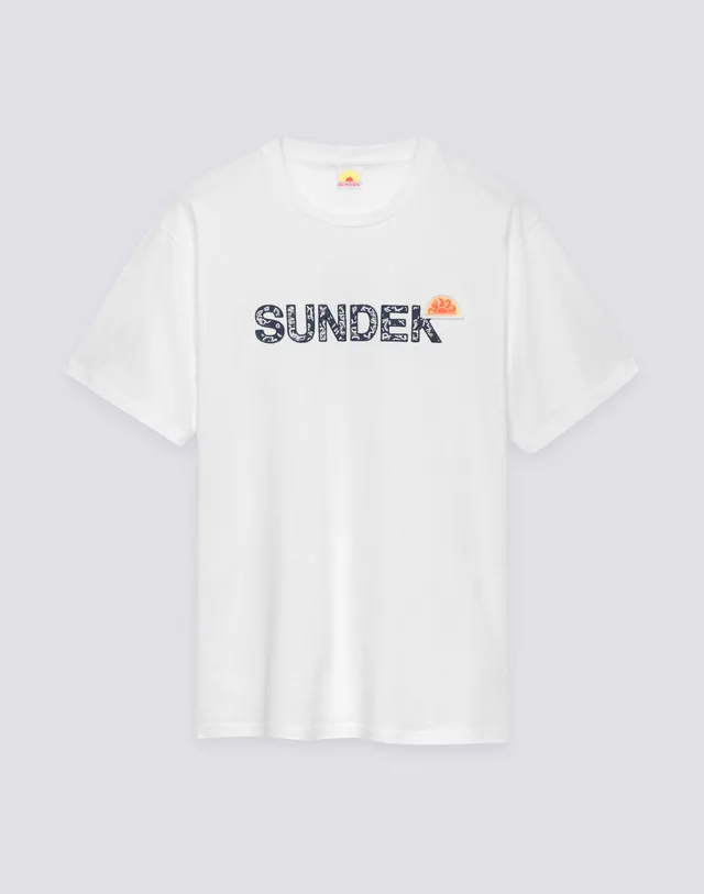 sundek-m253tejr9ia-t-shirt-uomo-girocollo-archive-hibiscus-cotone image 1