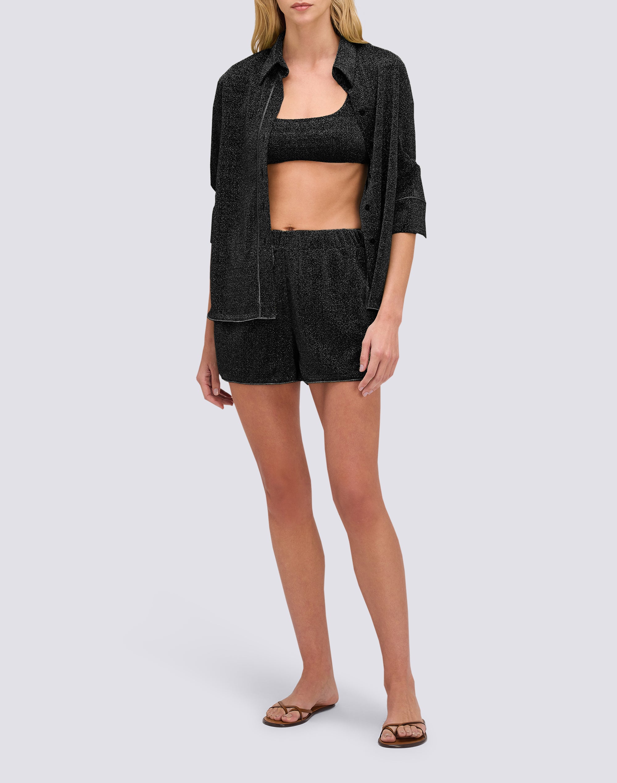 sundek-camicia-donna-a-maniche-lunghe-in-lurex-vestibilit-regular image 4