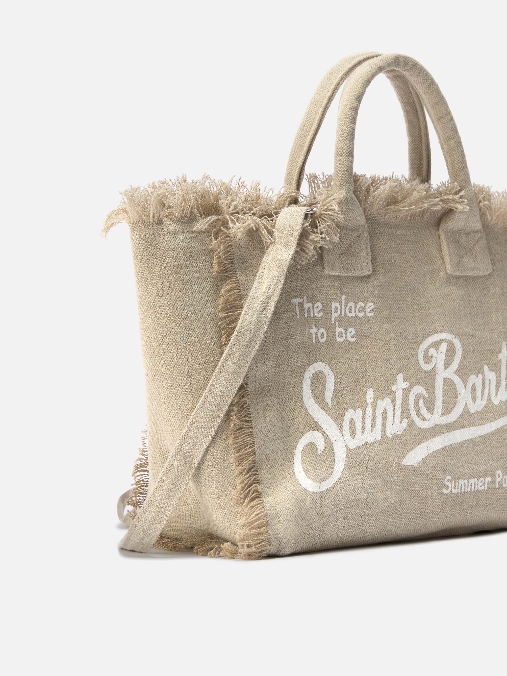 mc2-saint-barth-borsa-colette-in-lino-beige-tinta-unita-con-frange image 3