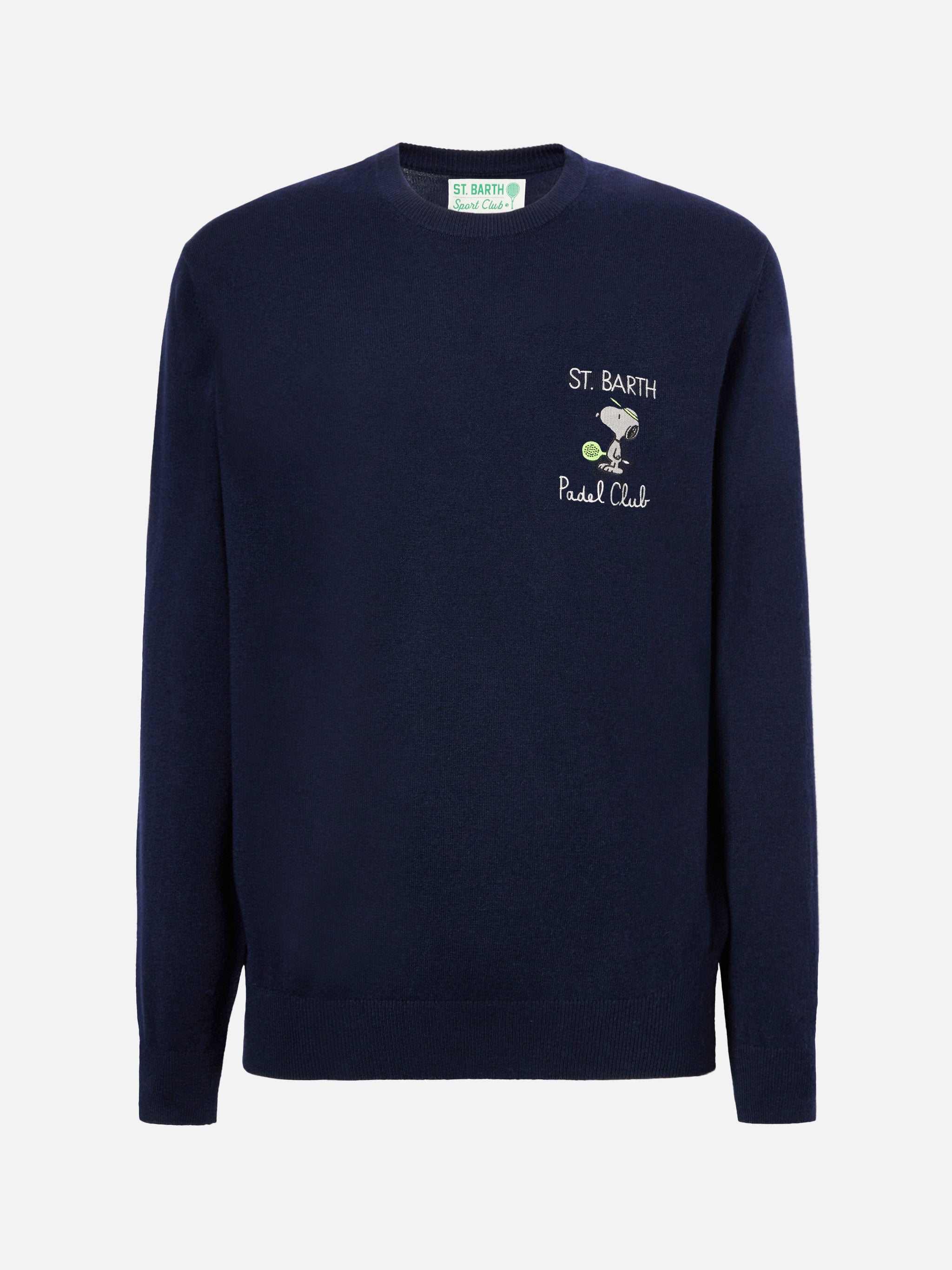 mc2-saint-barth-maglione-heron-light-snoopy-padel-club-peanuts-grigio-uomo image 4