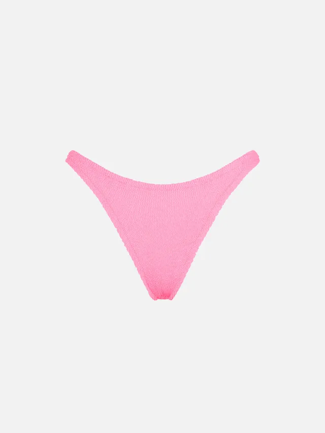 mc2-saint-barth-naomi-slip-bikini-cheeky-crinkle-fucsia-fluo-donna image 1