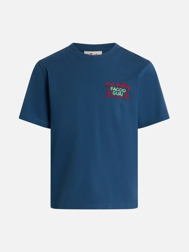 t-shirt-mc2-saint-barth-portofino-jr-blu-petrolio-con-ricamo-per-hobby-faccio-gu image 1