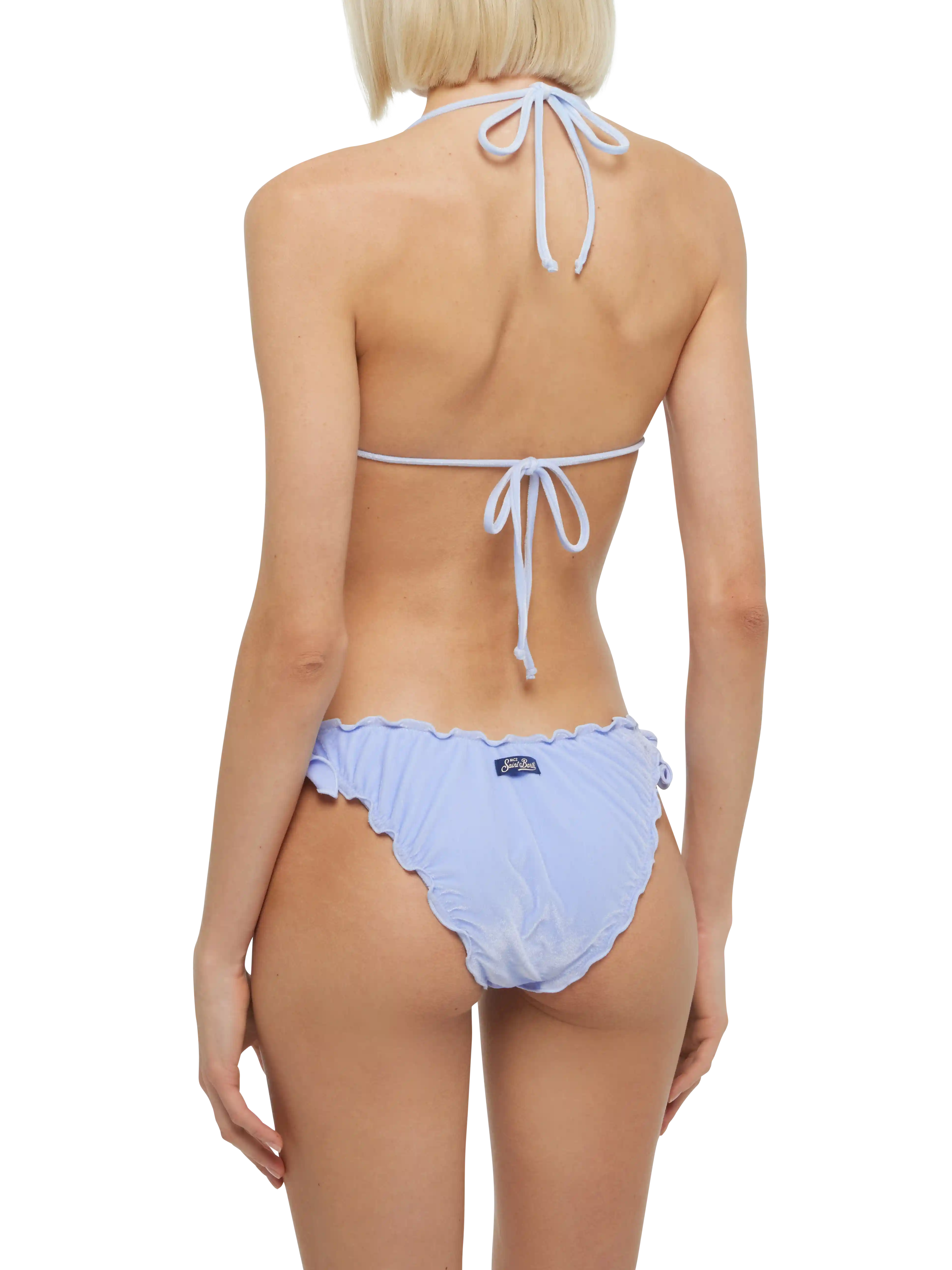 mc2-saint-barth-bikini-triangolo-sagittarius-moon-velluto-azzurro-chiaro image 4