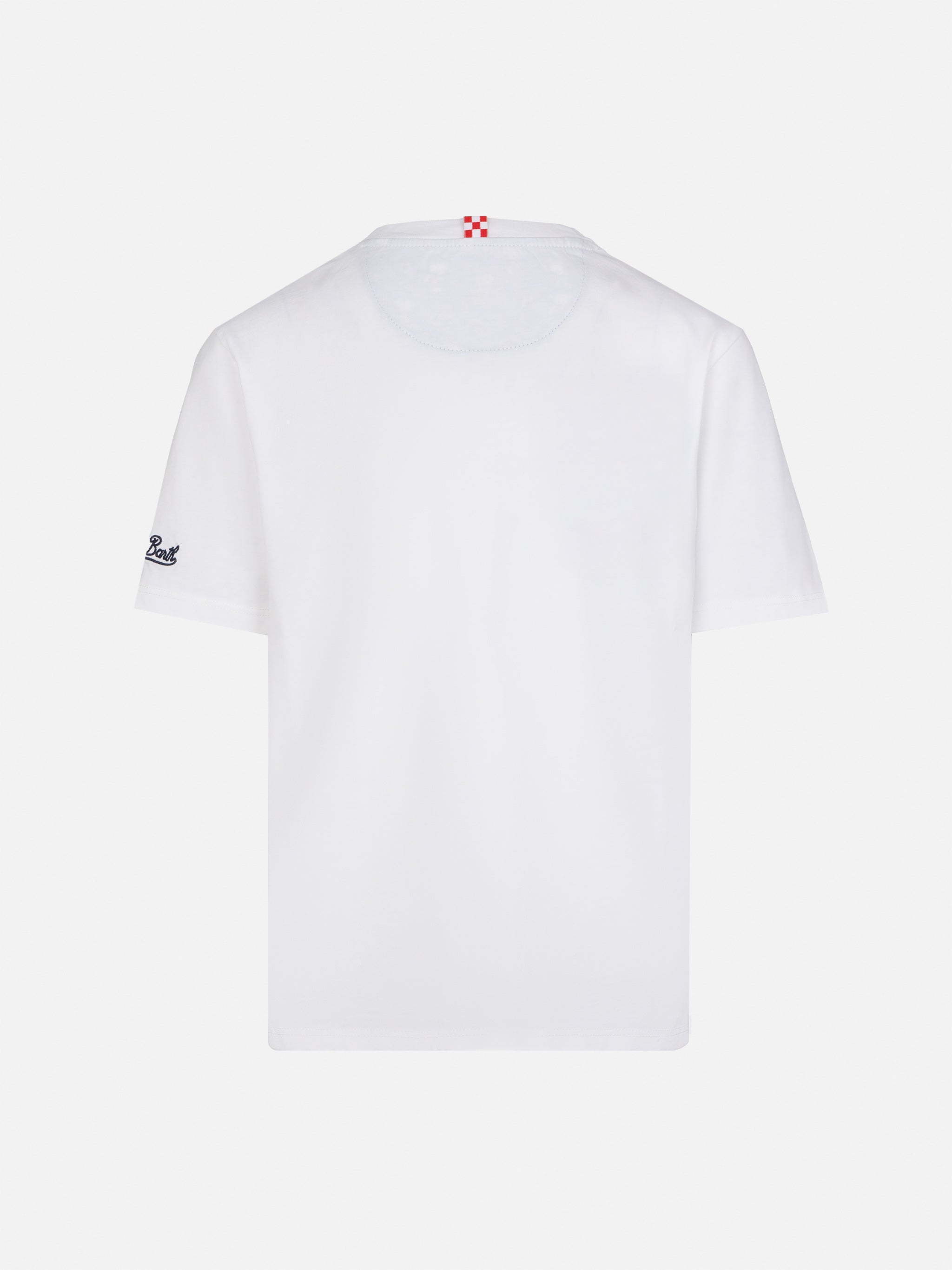 mc2-saint-barth-t-shirt-bambino-kea-cotone-bianca-snoopy-peanuts image 2