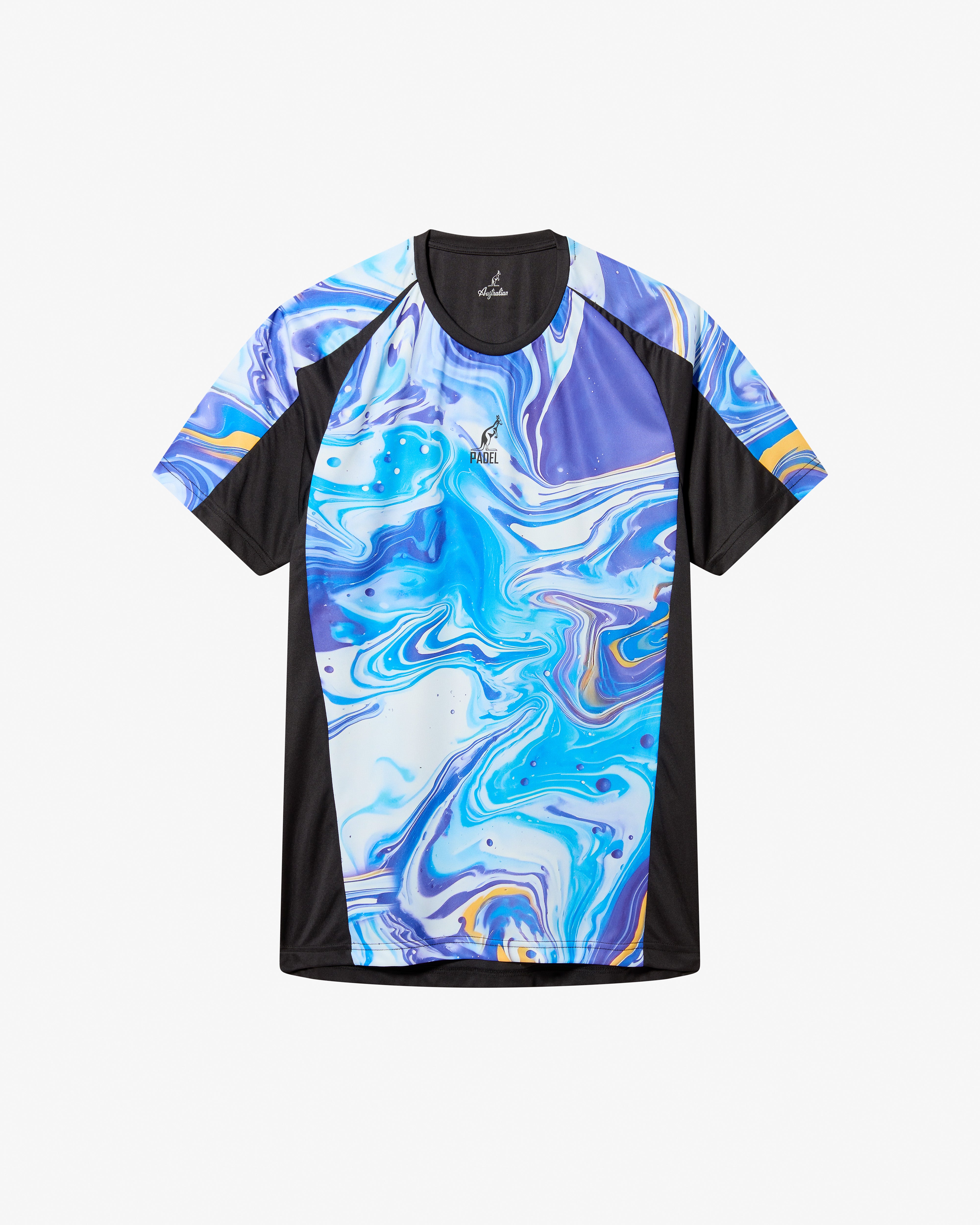 australian-marble-t-shirt-padel-nero-tecnica-traspirante image 5