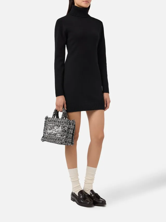abito-donna-mc2-saint-barth-brea-in-lana-soft-touch-nero image 1