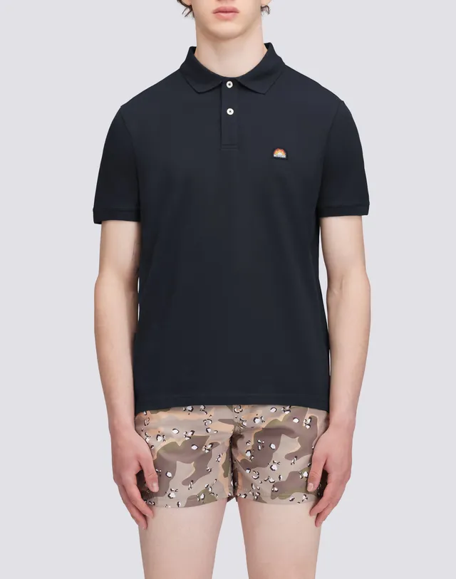 sundek-polo-uomo-in-cotone-piquet-stretch-con-patch-arcobaleno image 1