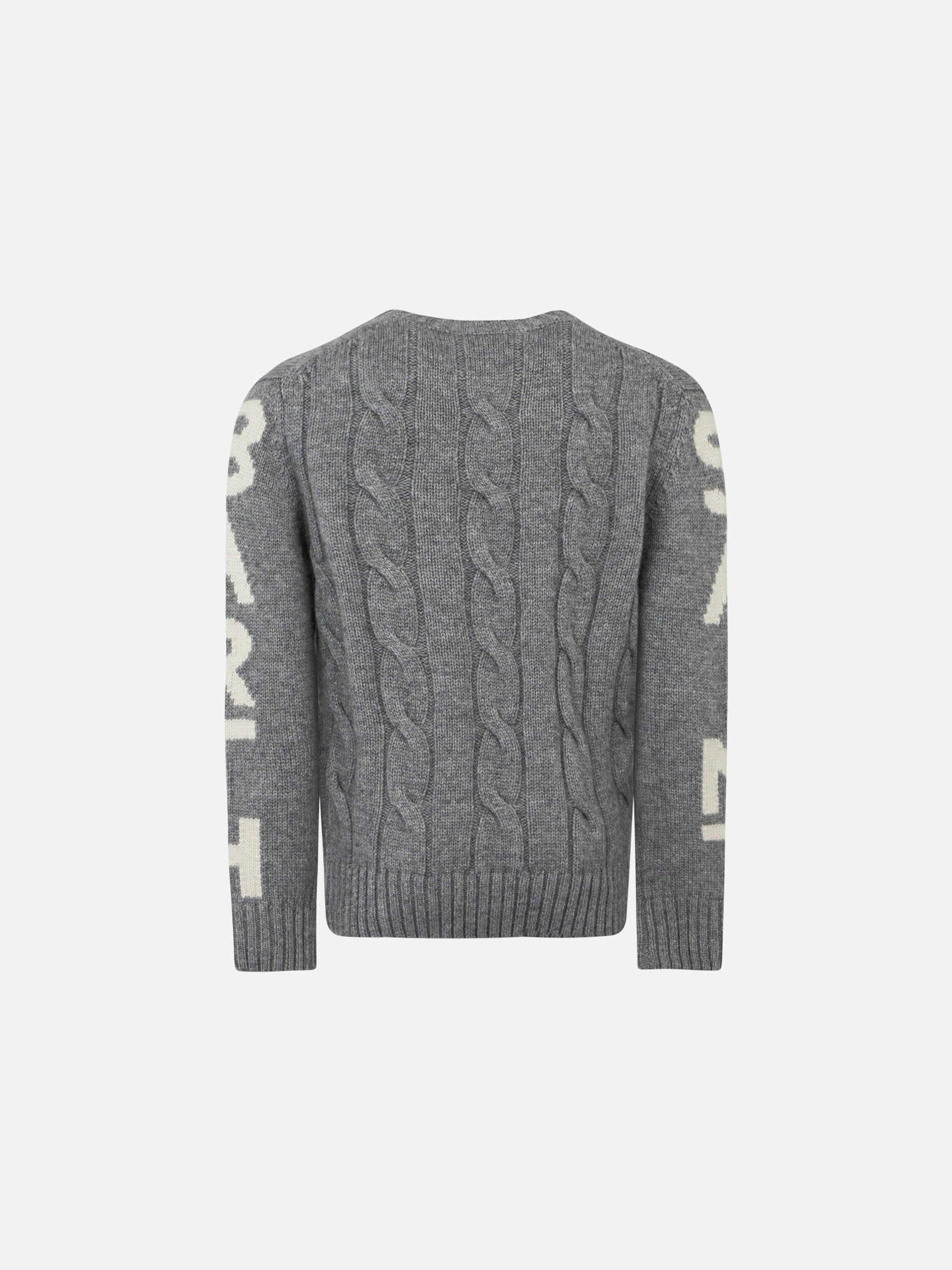 mc2-saint-barth-maglione-berg-bambino-grigio-intrecciato-stampa-saint-barth image 2