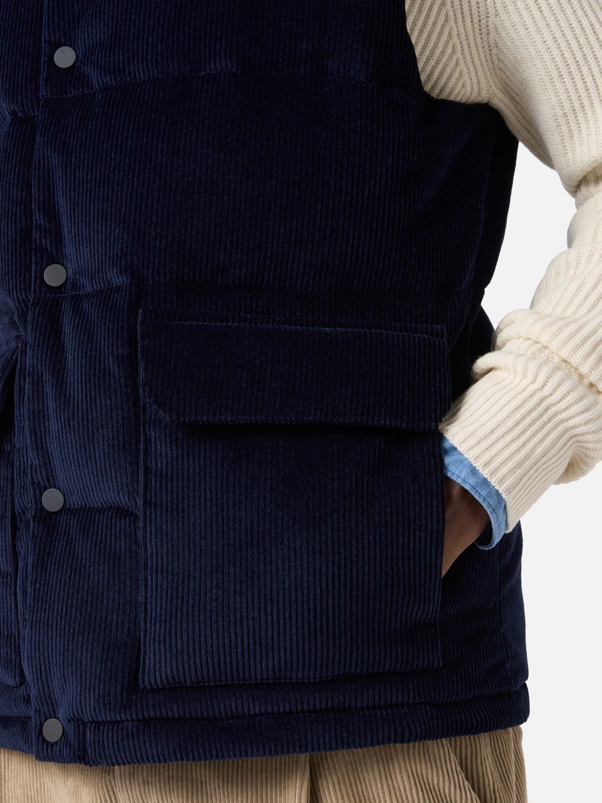 mc2-saint-barth-gilet-thunder-uomo-in-corduroy-blu-navy-imbottito-in-piuma image 6