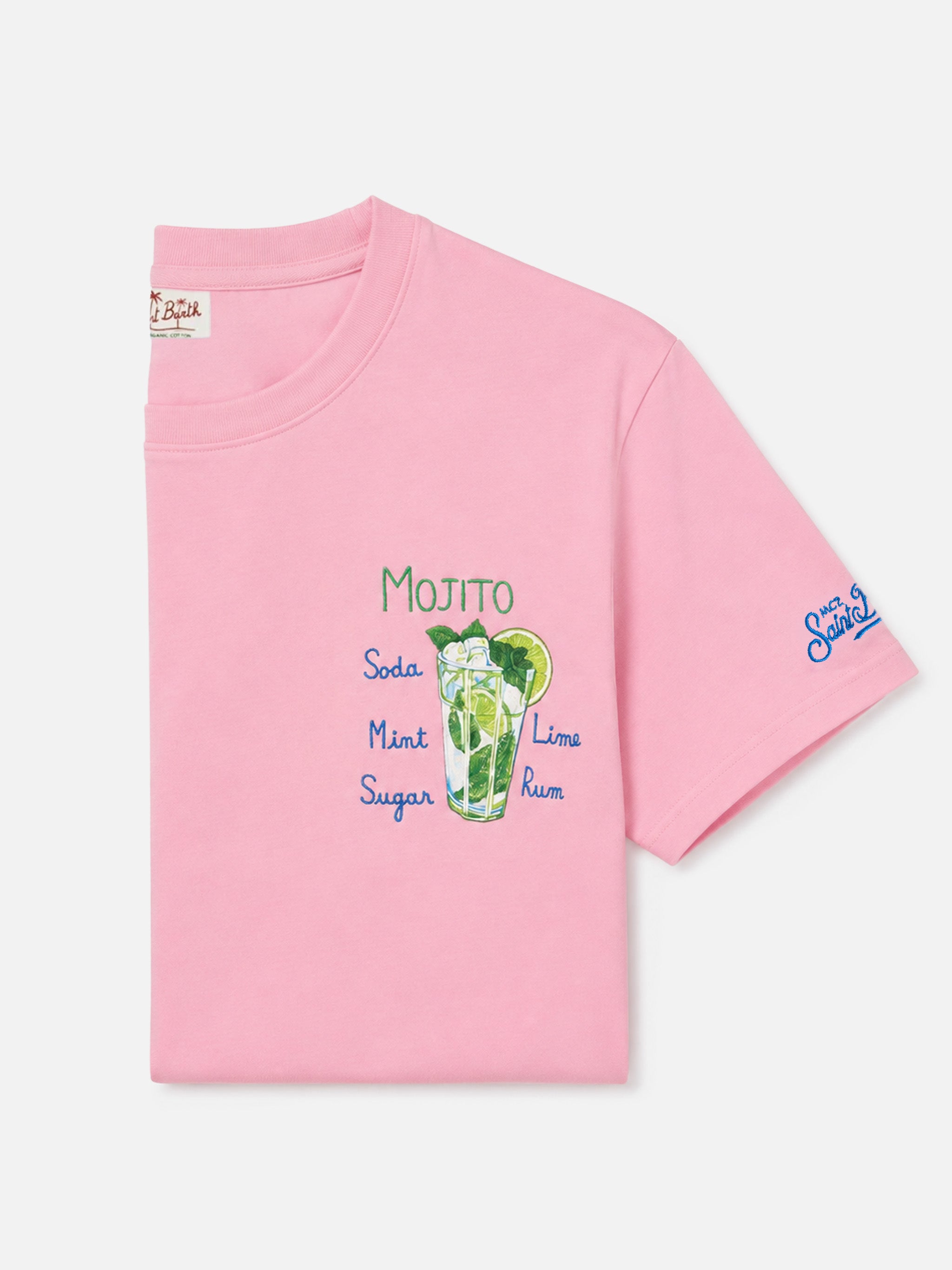 t-shirt-uomo-mc2-saint-barth-con-stampa-mojito-in-cotone-rosa image 1