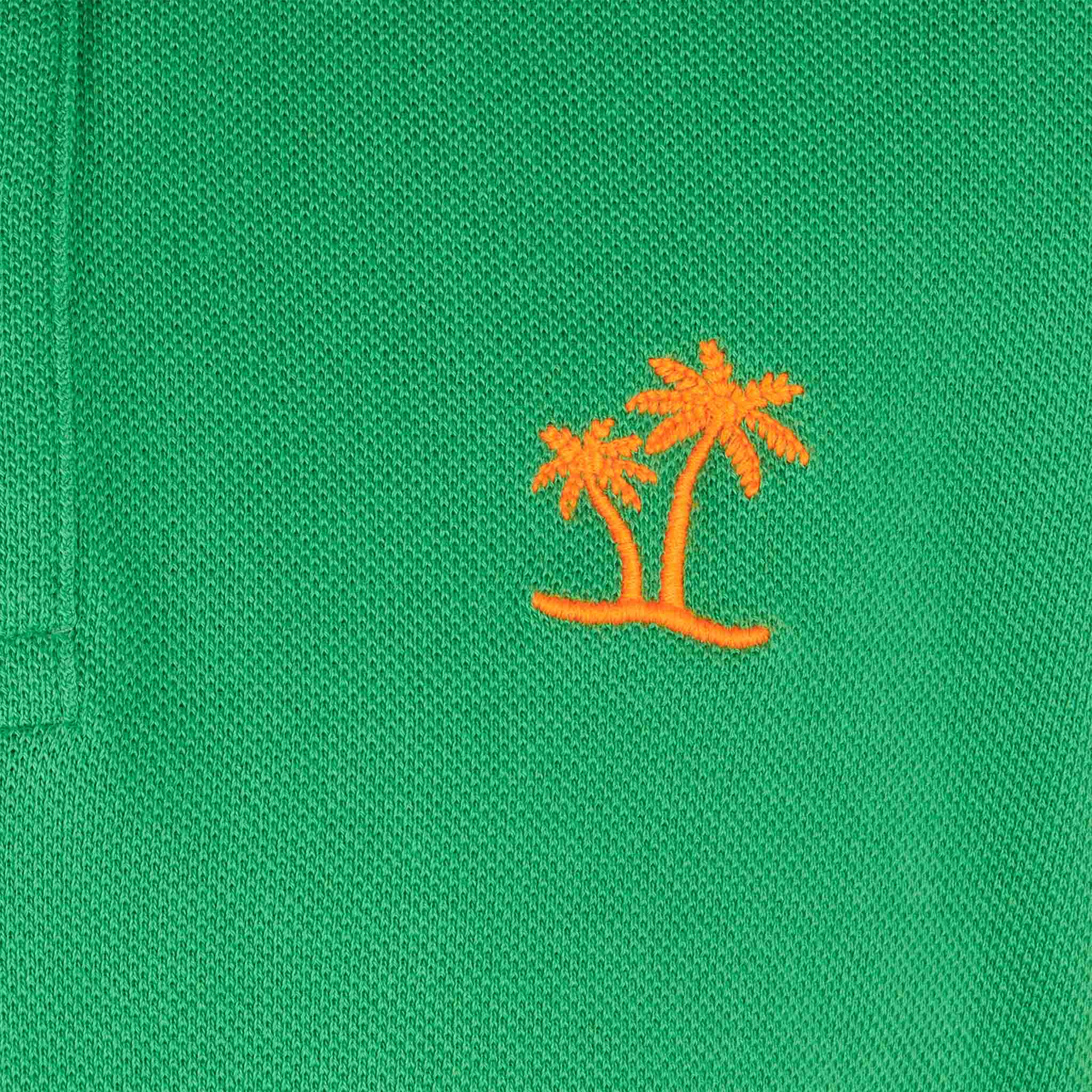 mc2-saint-barth-polo-bambino-piquet-verde-logo-arancione image 4