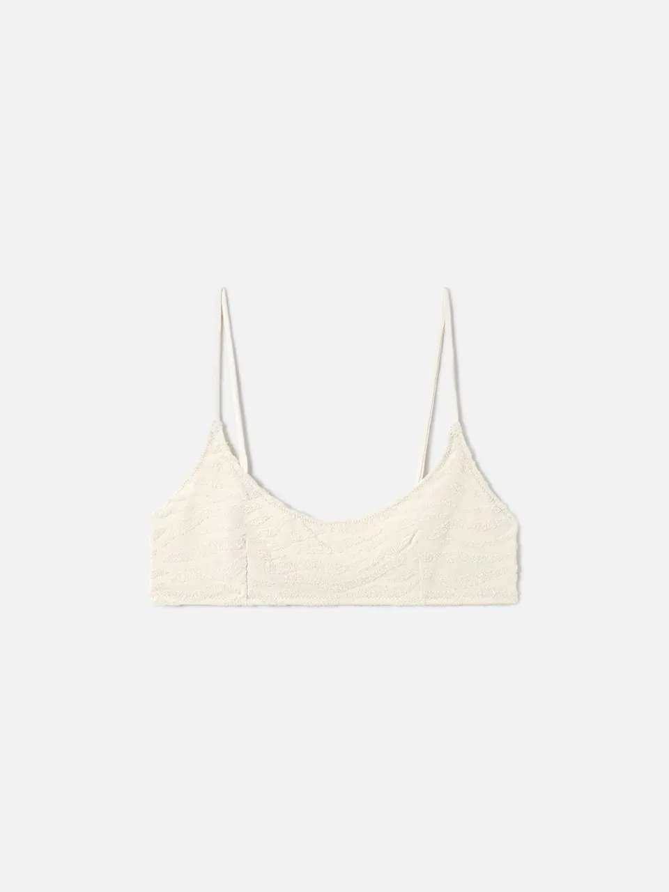 mc2-saint-barth-top-donna-judy-spugna-zebra-beige-spalline-regolabili image 1
