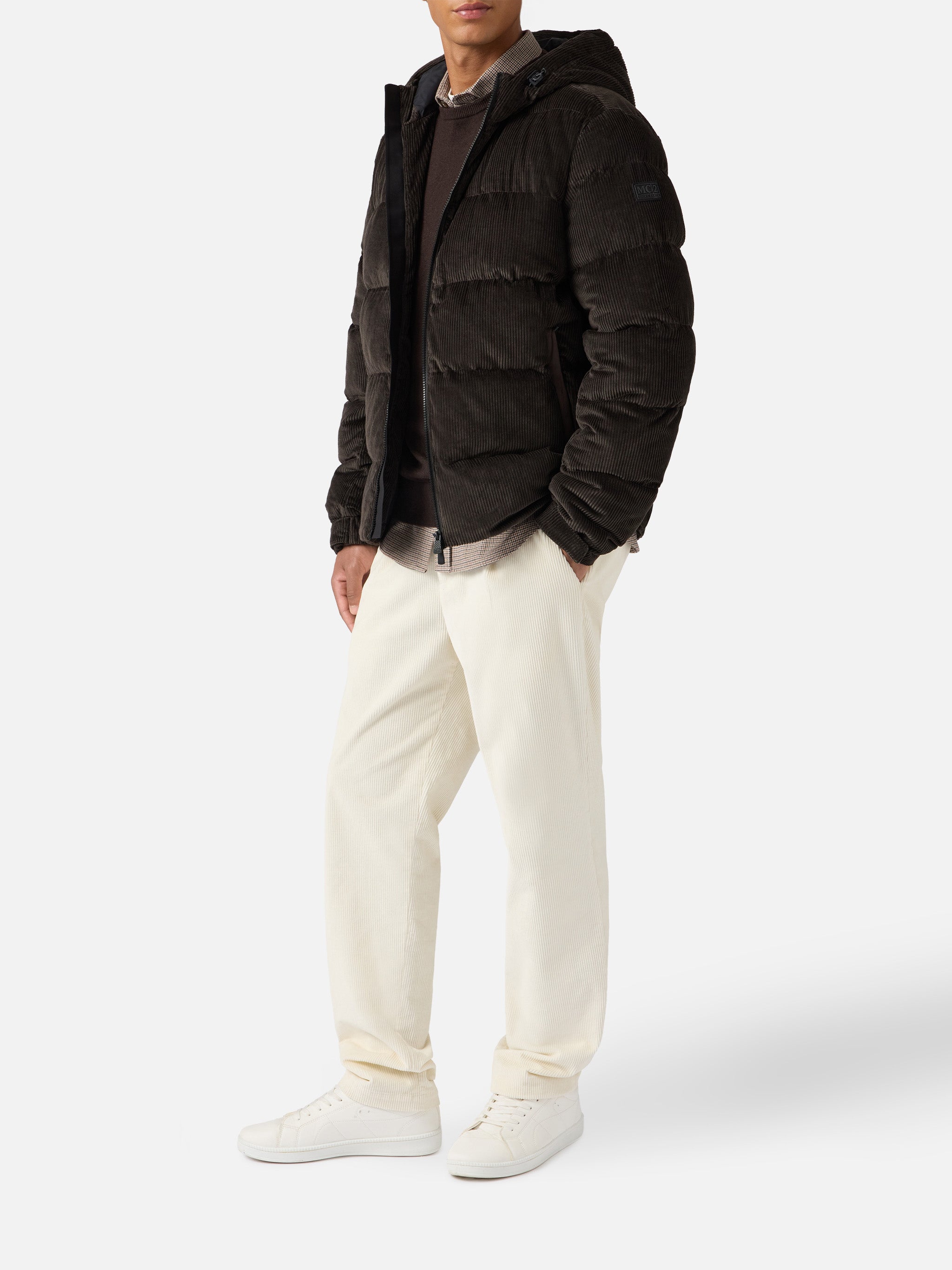 mc2-saint-barth-maier-pocket-corduroy-giacca-imbottita-con-cappuccio-in-cotone-m image 2