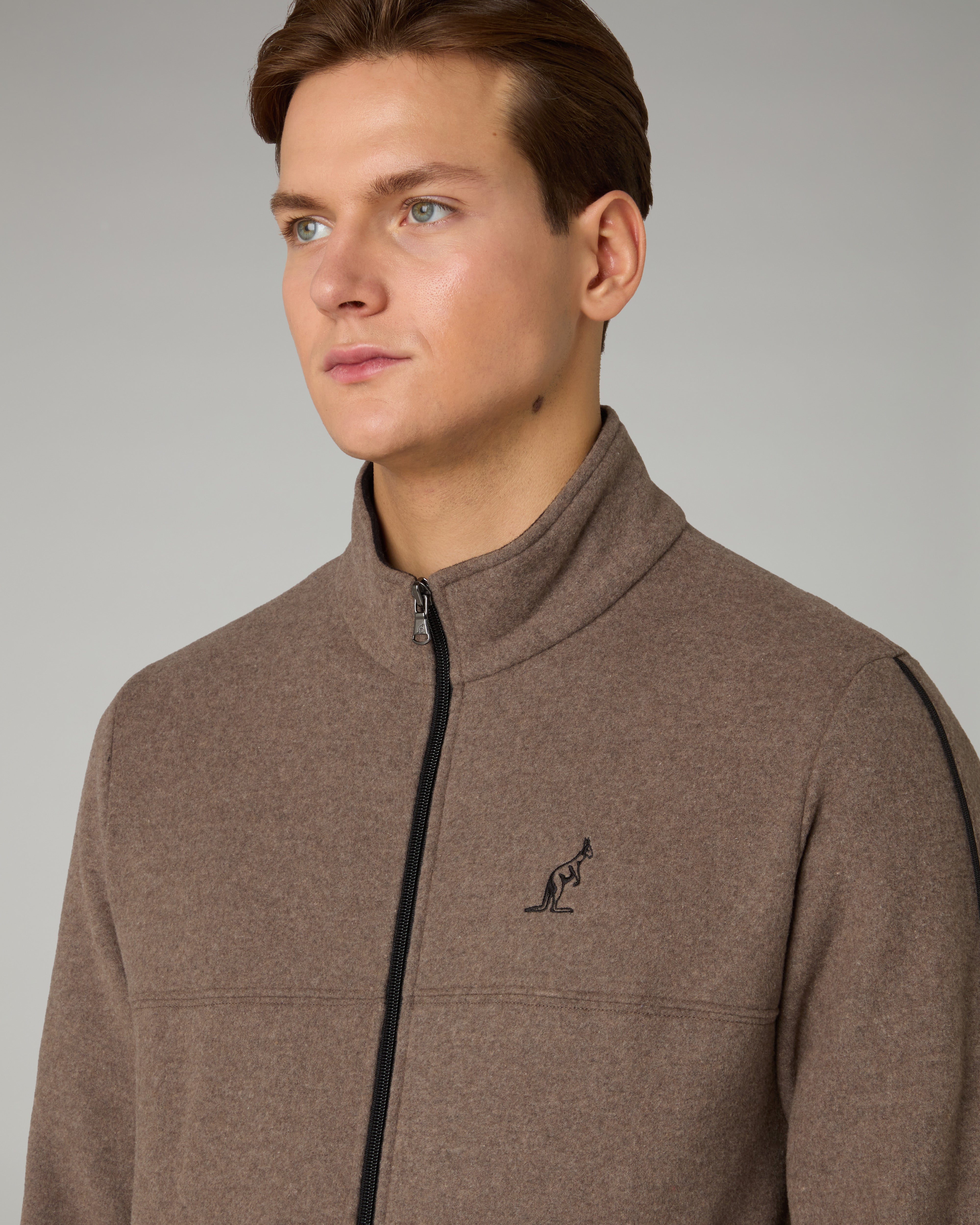 australian-classy-tracksuit-softech-tuta-completa-nocciola image 4