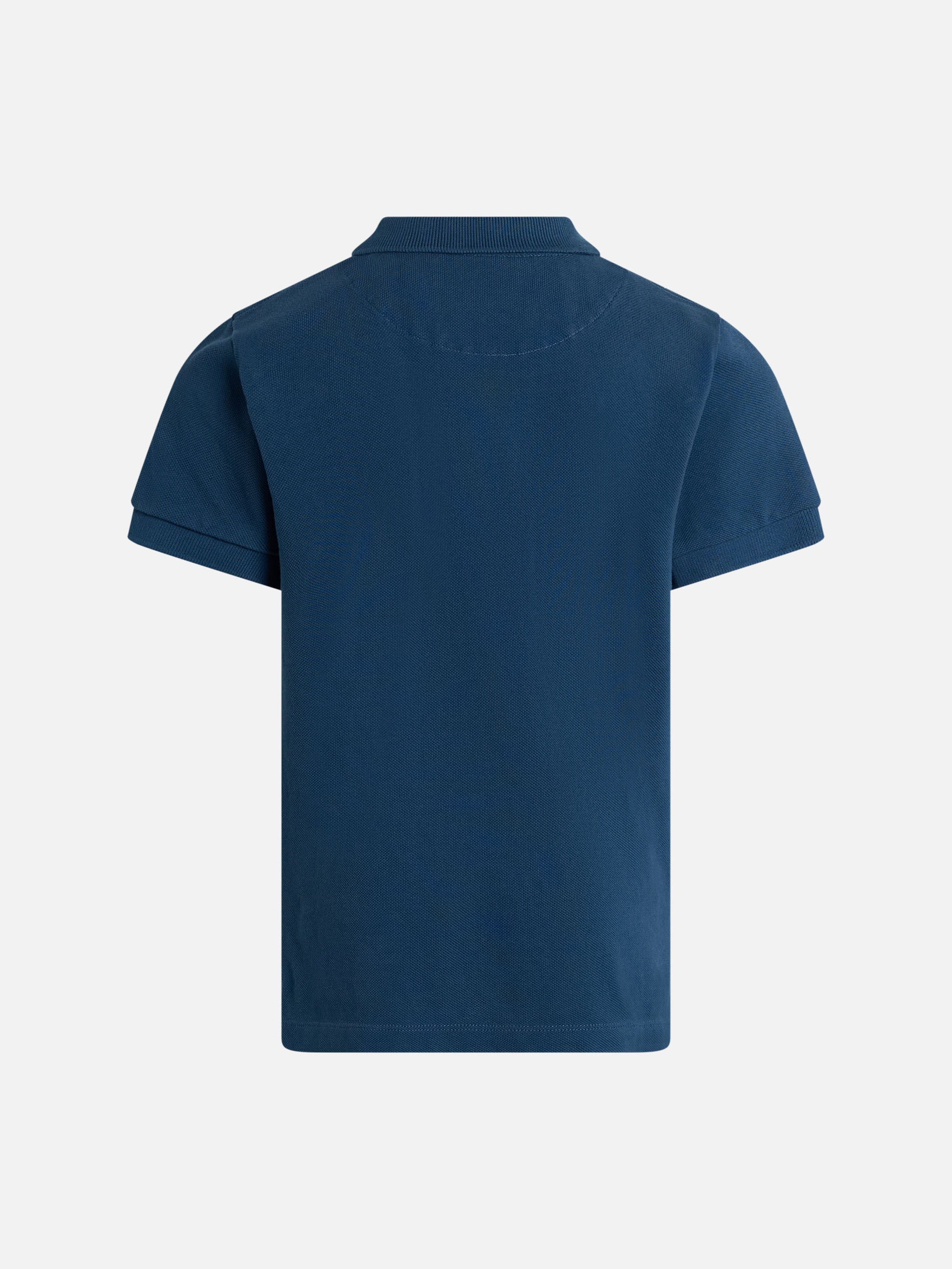 mc2-saint-barth-marvin-polo-bambino-piquet-cotone-blu-navy image 2
