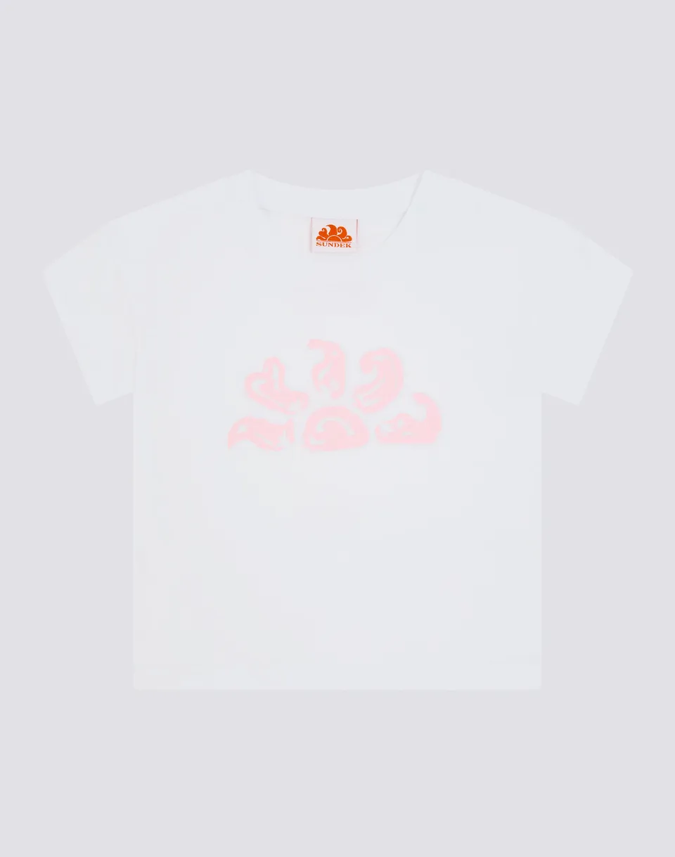 sundek-g754-comfort-t-shirt-bambina-mezza-manica-multilogo-back image 1