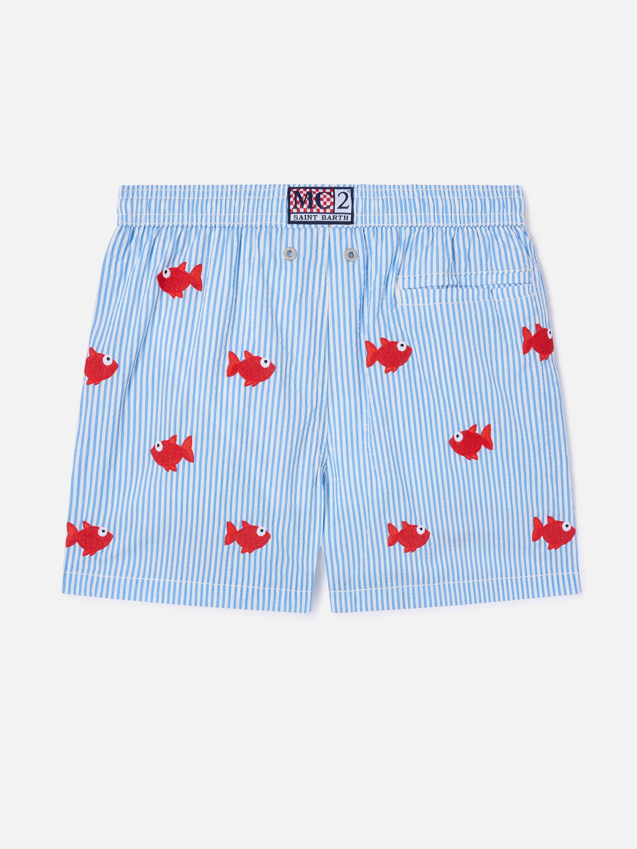 mc2-saint-barth-costume-jean-embroidery-bambino-rigato-blu-con-pesci-ricamati image 2