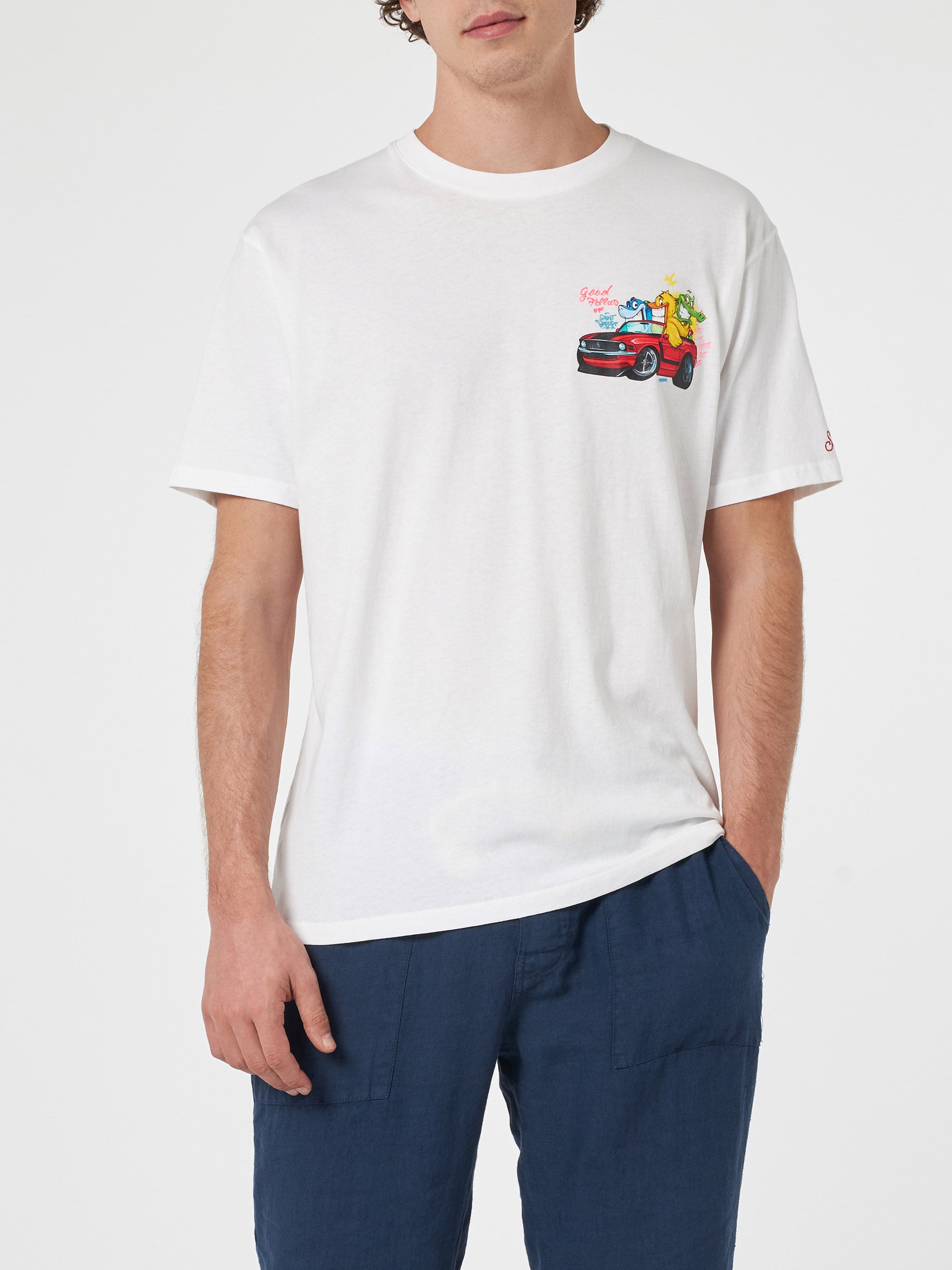 mc2-saint-barth-t-shirt-uomo-bianca-cryptopuppets-good-fellas-special-edition image 4