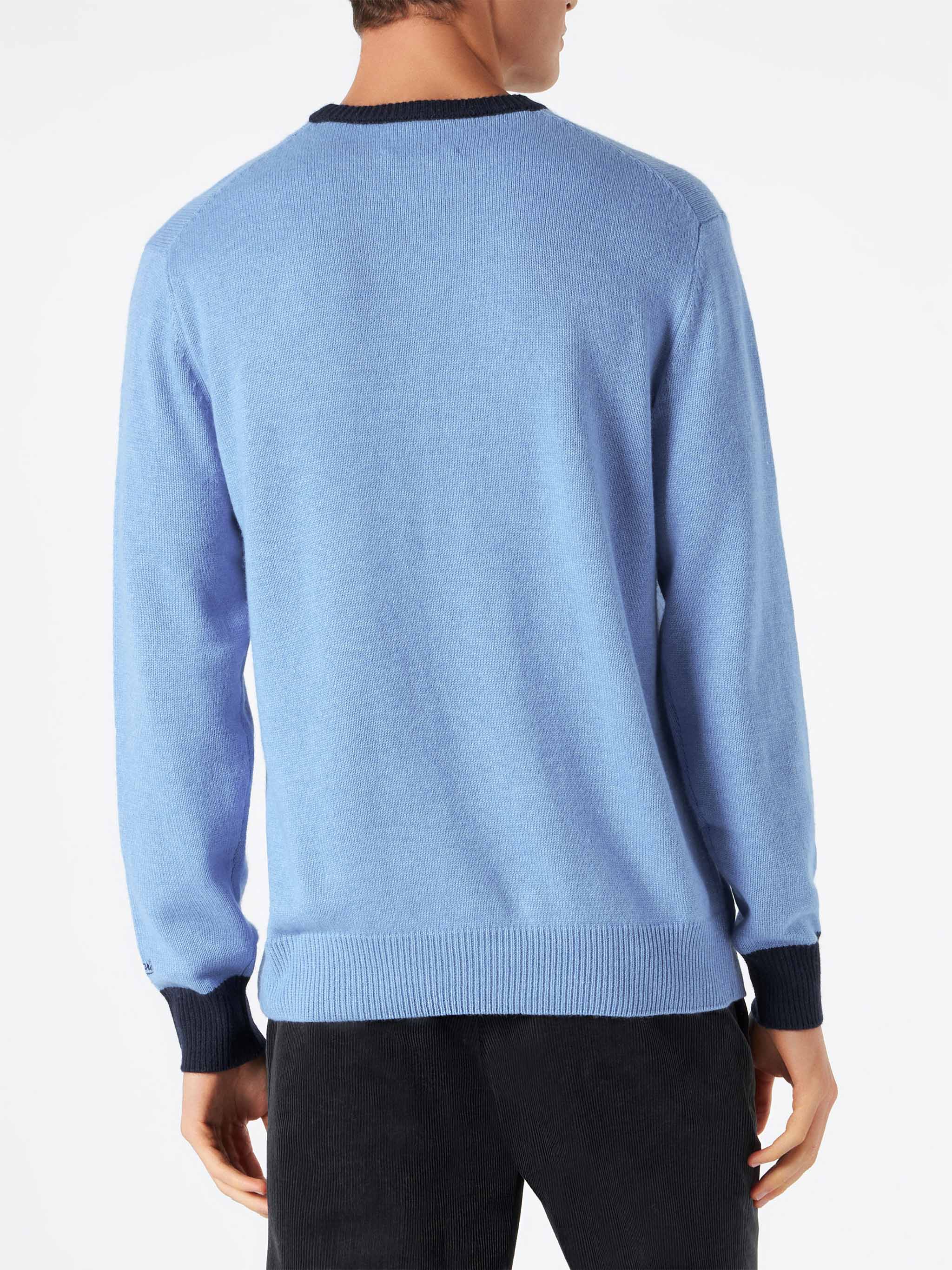 mc2-saint-barth-heron-maglione-uomo-girocollo-celeste-tequila-gogo image 3