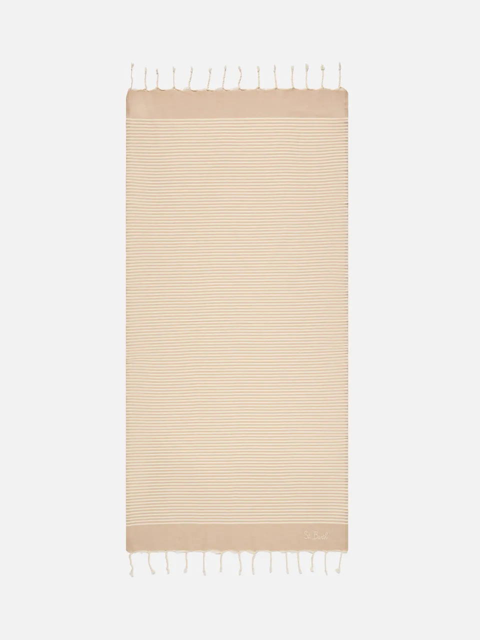 mc2-saint-barth-foutas-telo-mare-righe-beige-bianco-cotone image 1