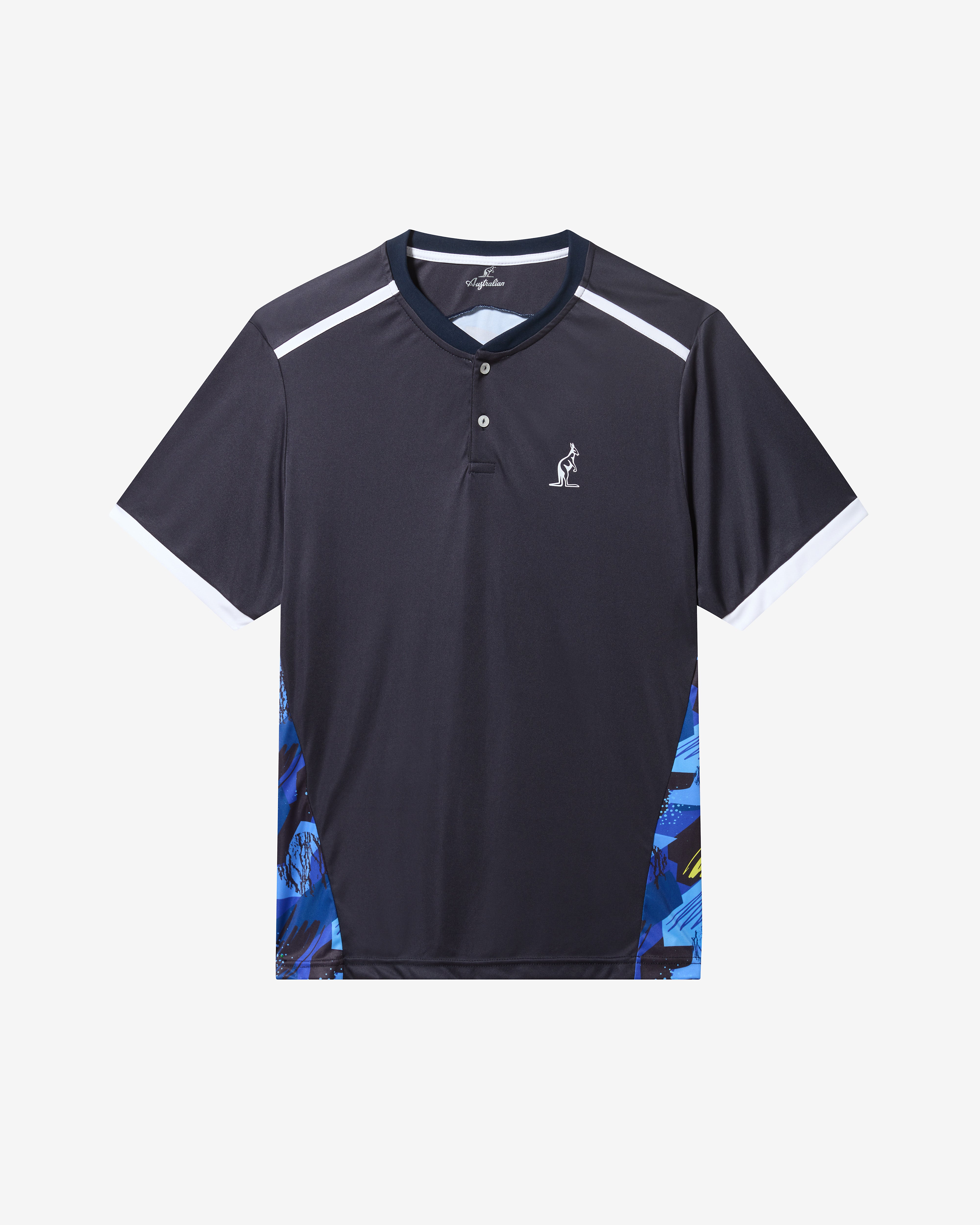australian-scribble-polo-shirt-tennis-blu-navy-performance image 5