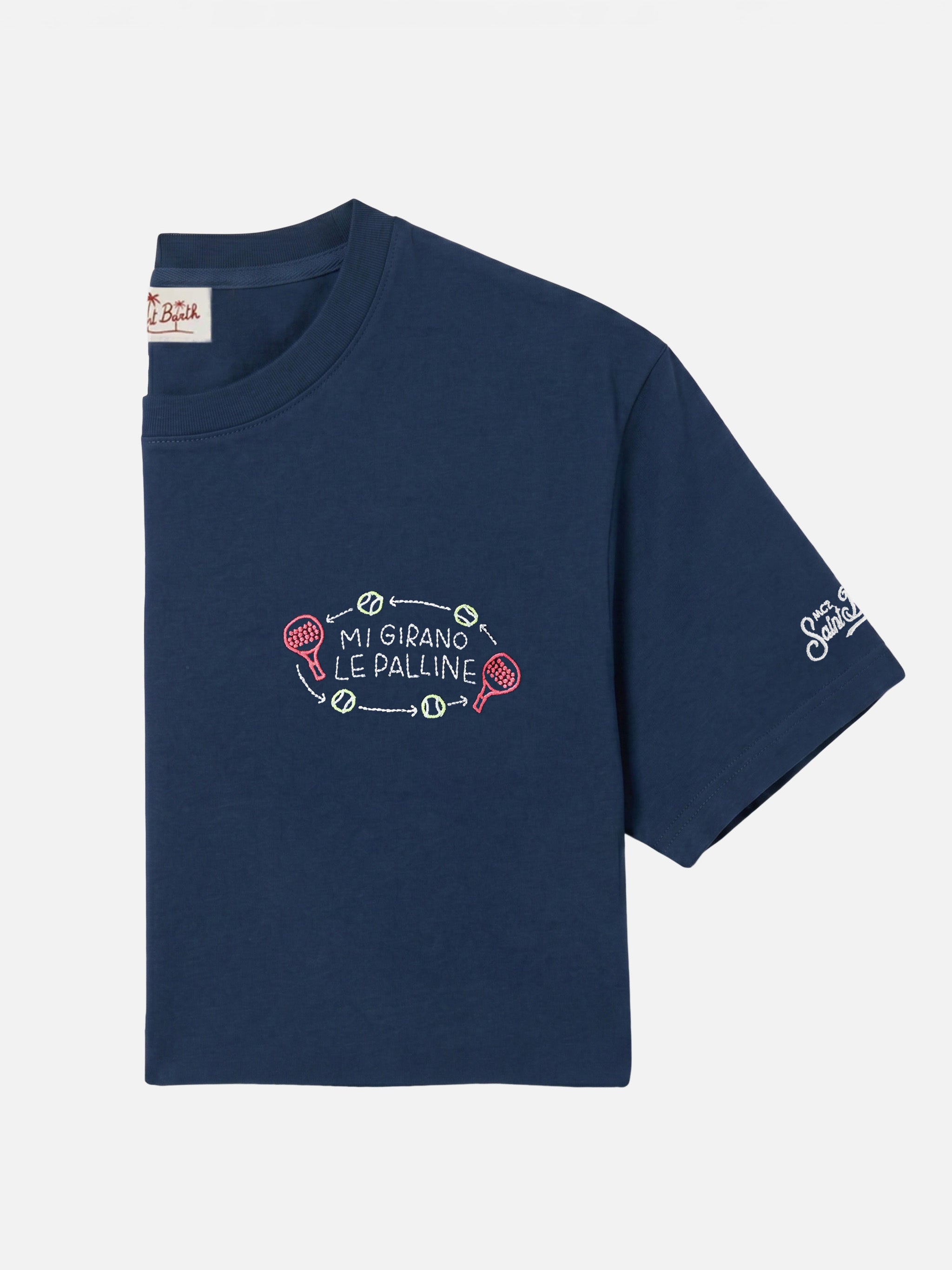 mc2-saint-barth-portofino-t-shirt-uomo-blu-navy-mi-girano-le-palline-special-edi image 1