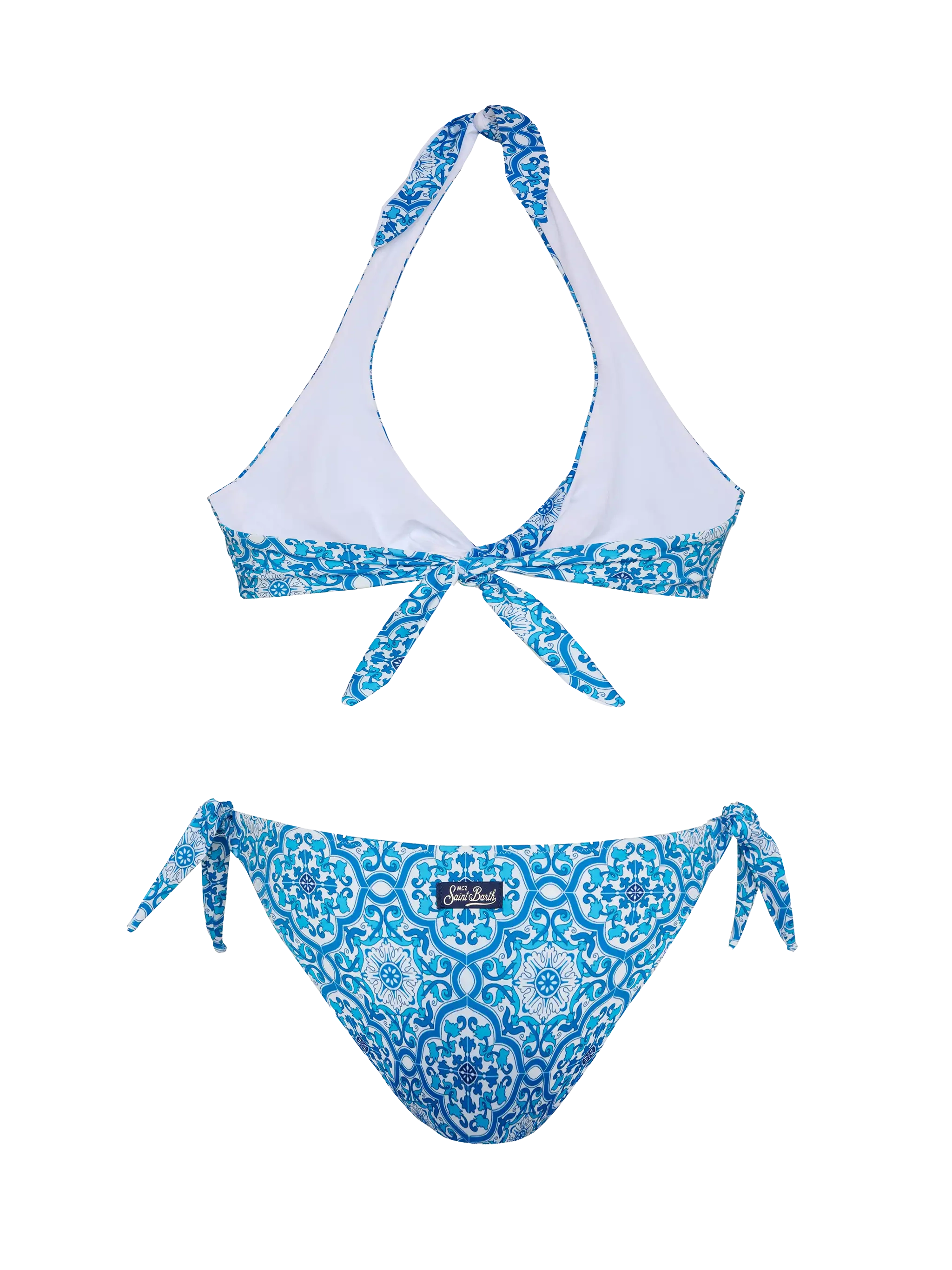 mc2-saint-barth-leda-yali-bikini-bralette-stampa-maiolica-bianco image 3