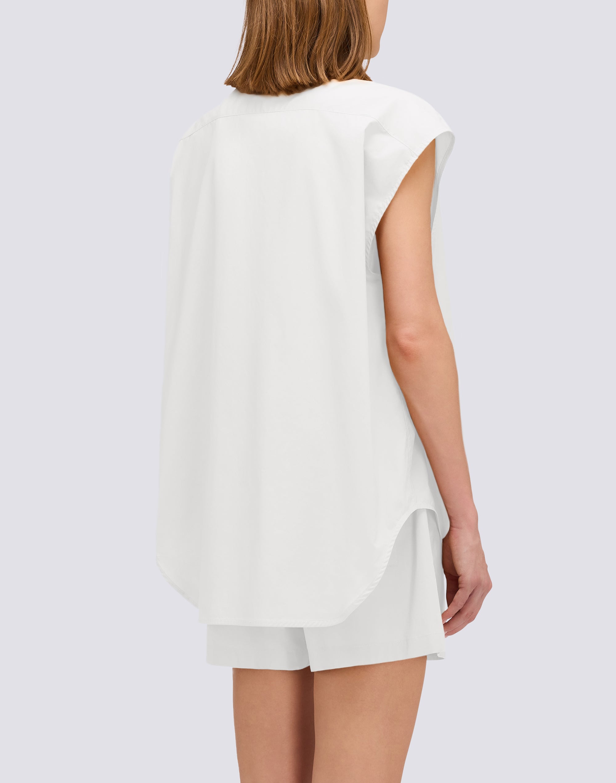 sundek-camicia-donna-in-popeline-smanicata-fit-over image 2