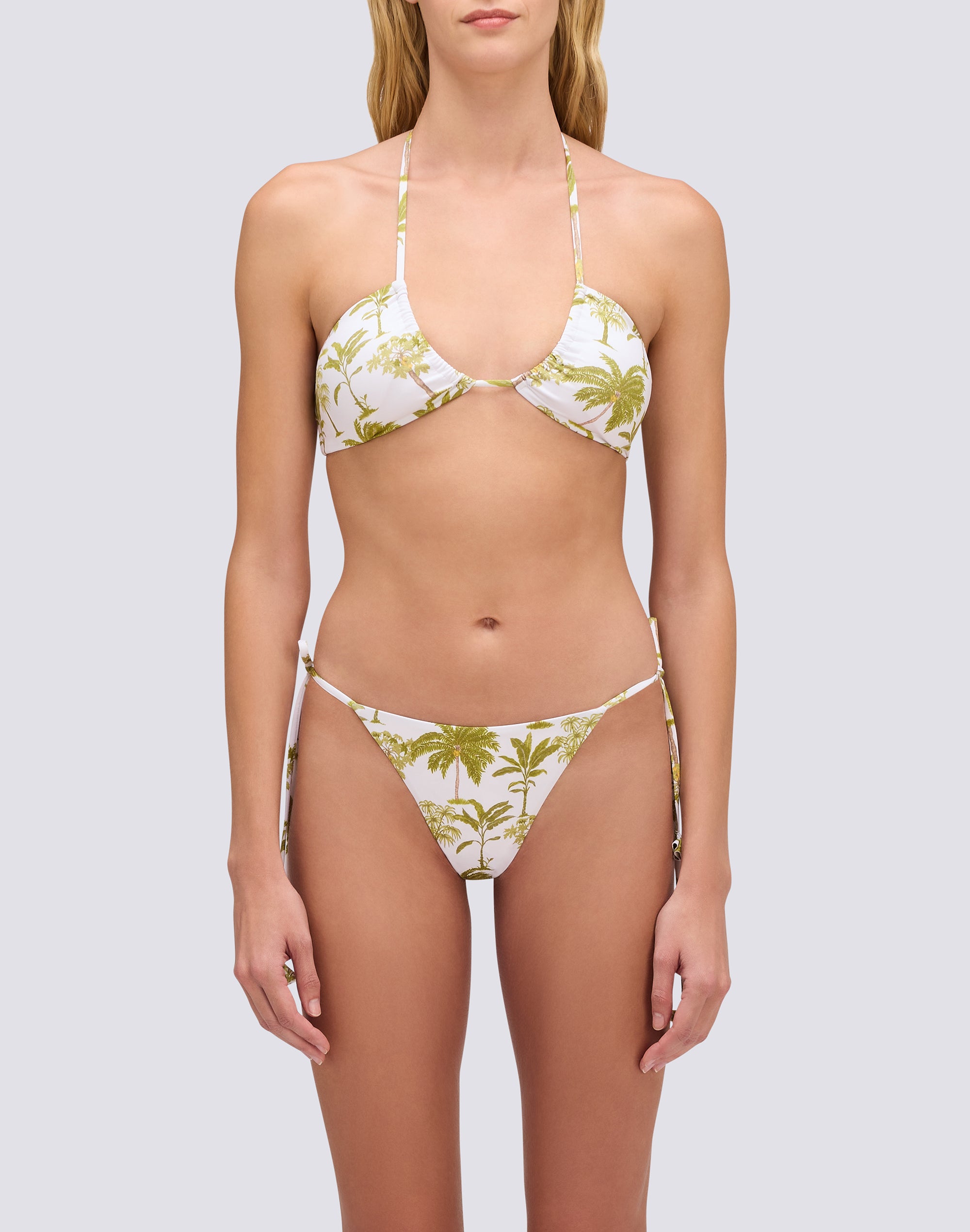 sundek-jennifer-w741ktl36ob-top-bikini-a-fascia-stampa-botanic-con-lacci-e-nappe image 2