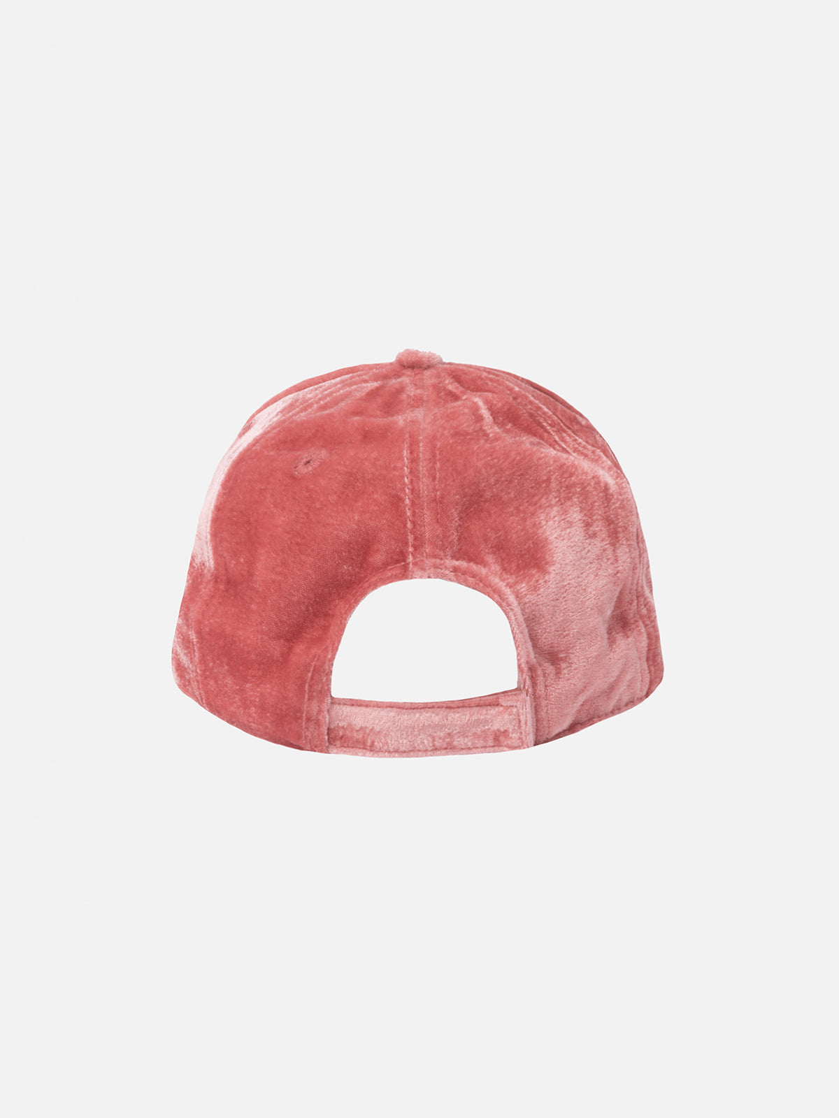 cappellino-da-baseball-mc2-saint-barth-in-velluto-rosa-con-logo-in-strass image 3