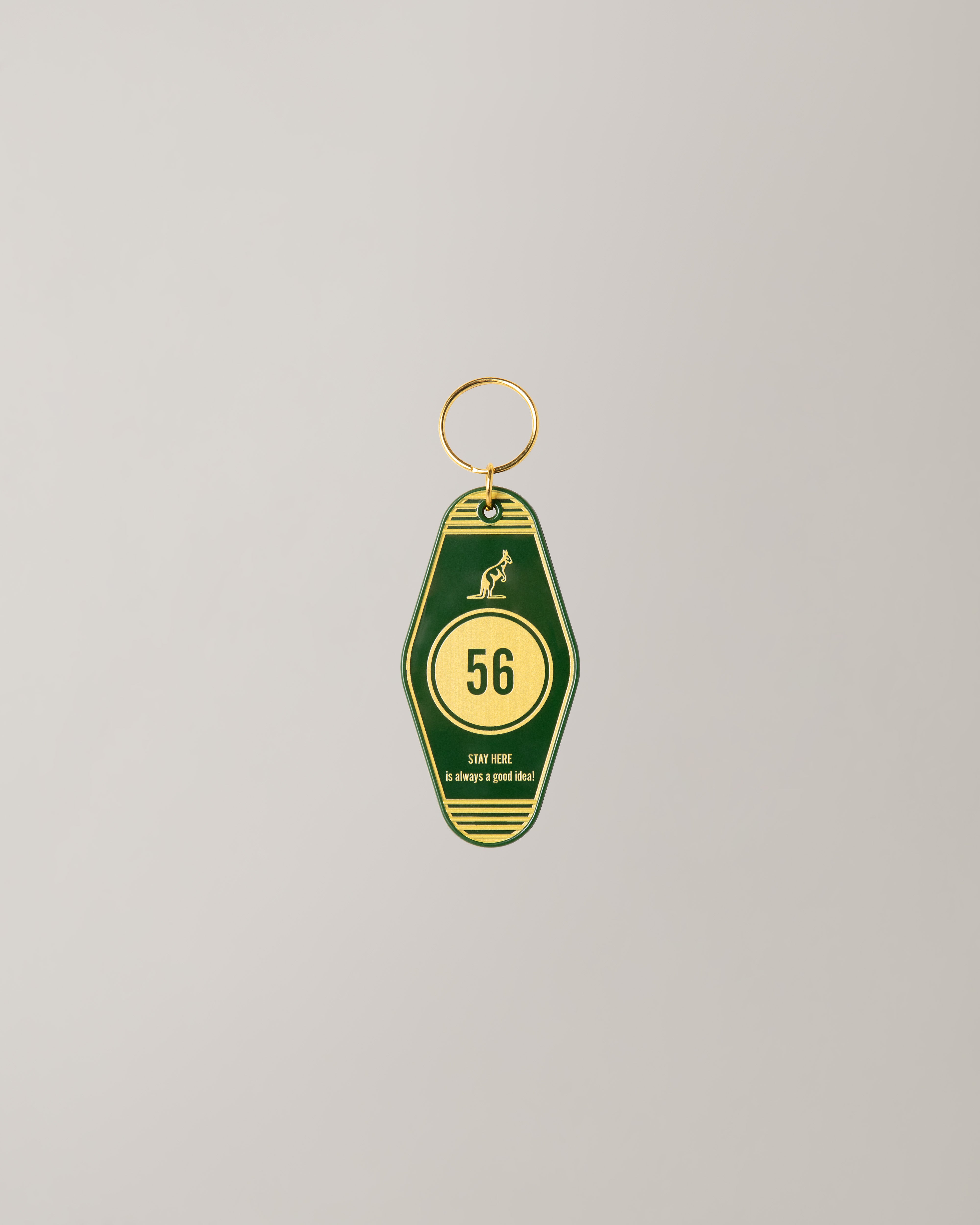 australian-essential-portachiavi-motel-verde-bottiglia-e-oro image 3