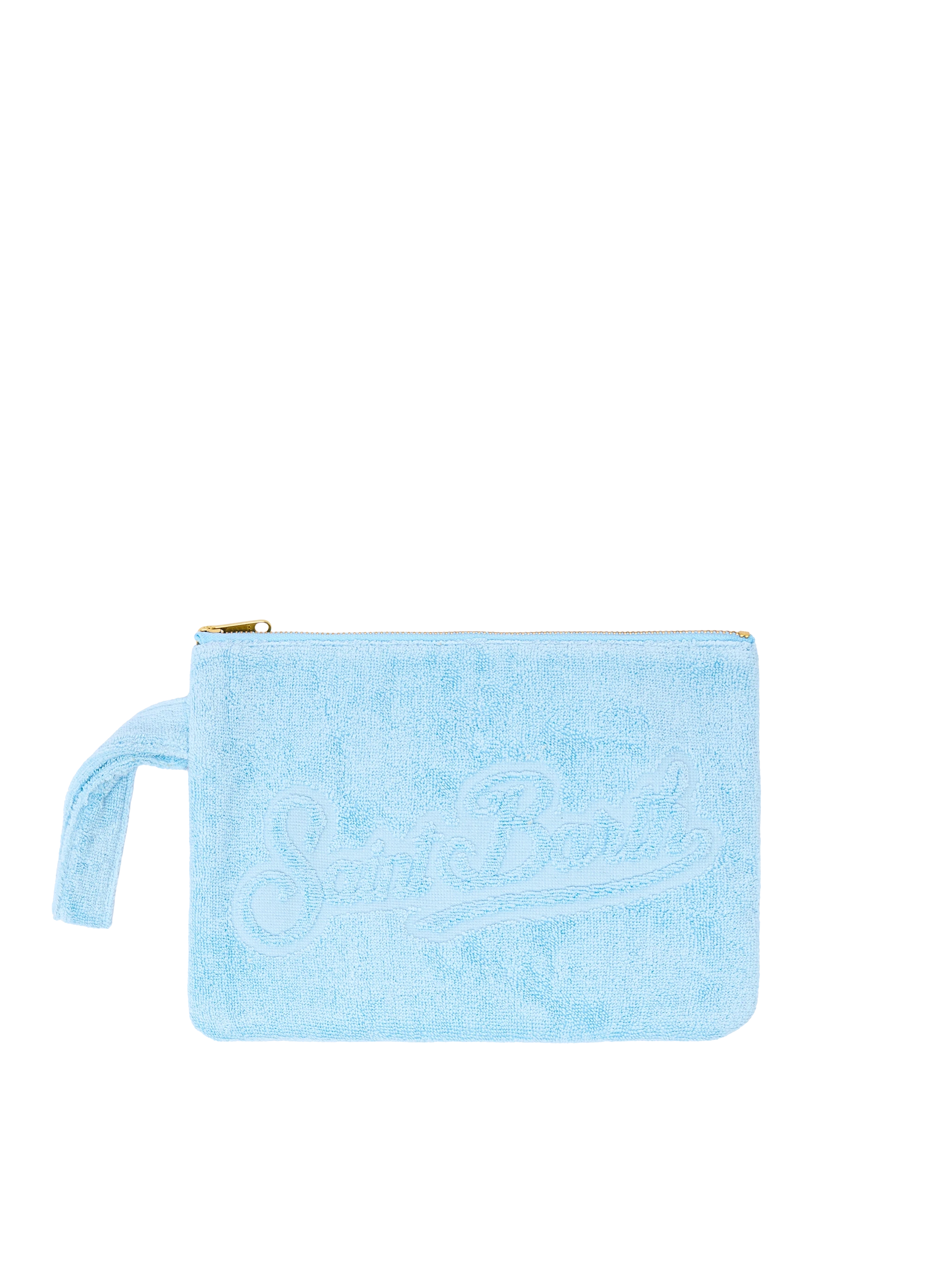 mc2-saint-barth-pareasy-pochette-spugna-azzurra-20x25-cm-logo-jacquard image 1