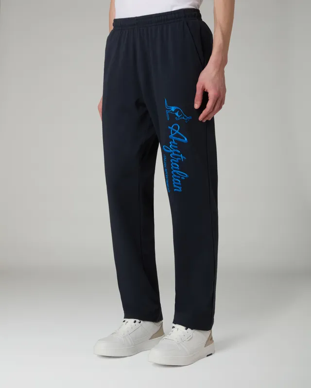 australian-statement-logo-track-pant-pantalone-felpa-uomo-blu-navy-made-in-italy image 1
