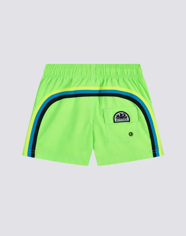 sundek-costume-bambino-corto-vita-elasticata-fluo-in-poliestere-riciclato-reprev image 1